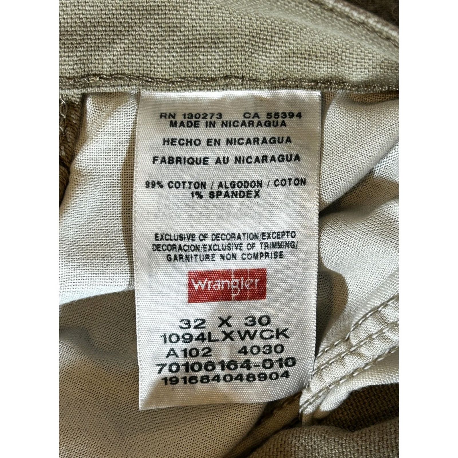 Wrangler Wrangler Pants Mens 32x30 Brown Khaki Relaxed Carpenter Workwear Jeans Shirt? Size US 32 / EU 48 - 6 Thumbnail