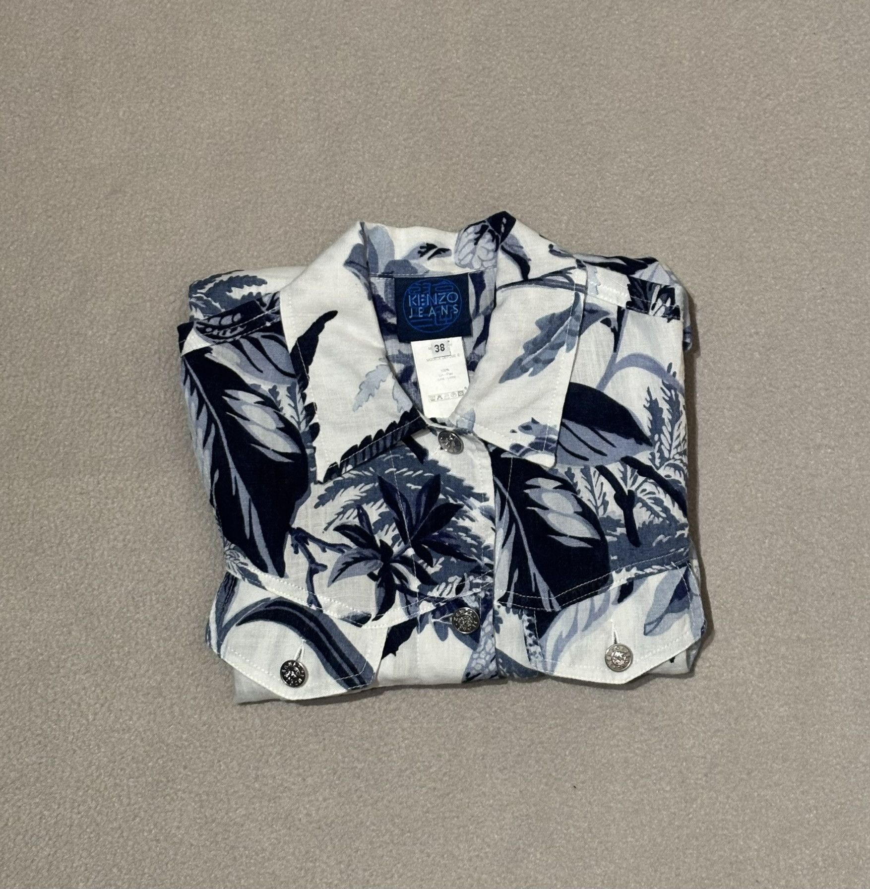 Kenzo Kenzo Jeans vintage shirt 100% Linen size 38 Size XS / US 0-2 / IT 36-38 - 15 Thumbnail