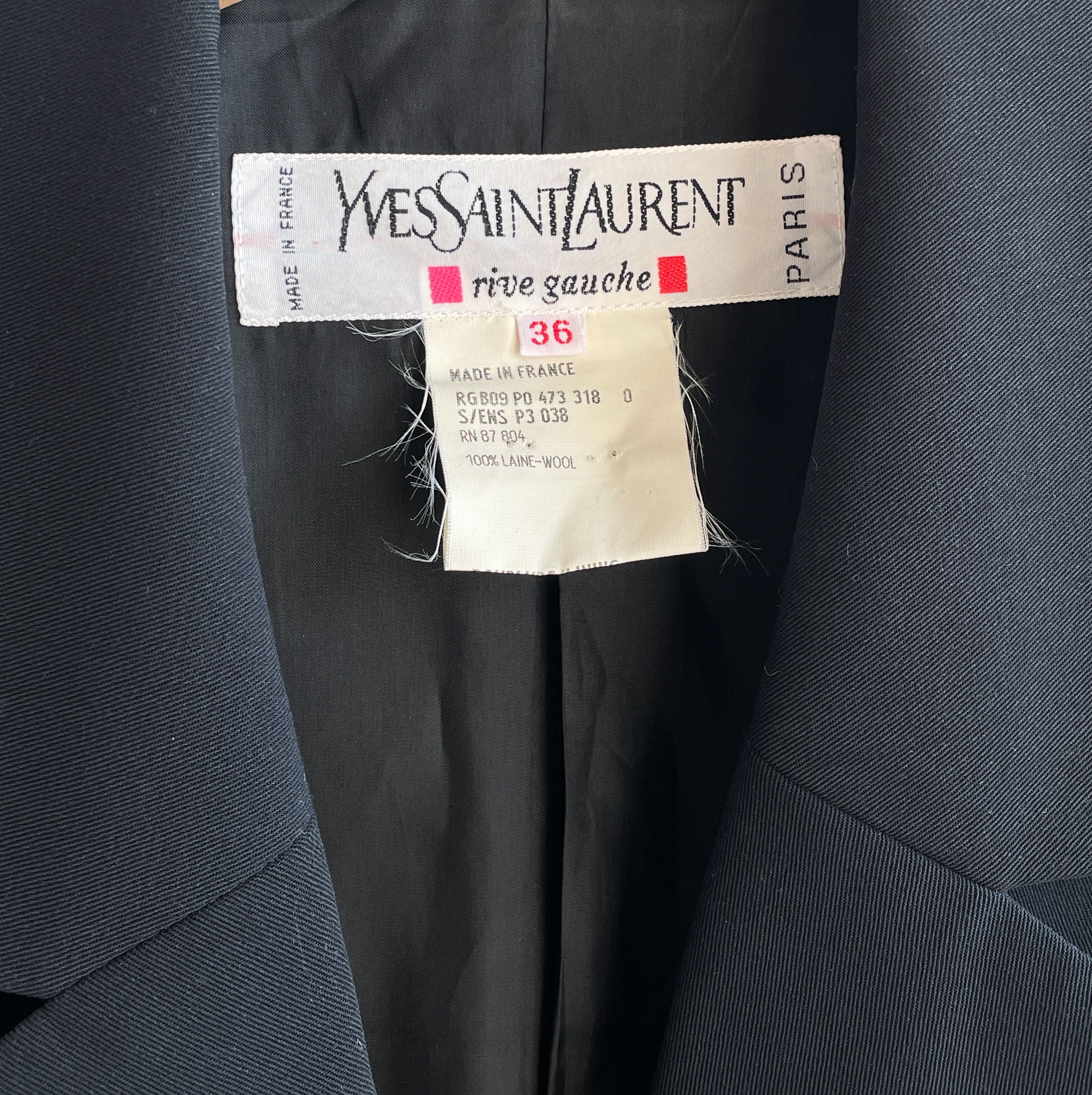 Yves Saint Laurent wool blazer Size S / US 4 / IT 40 - 8 Thumbnail