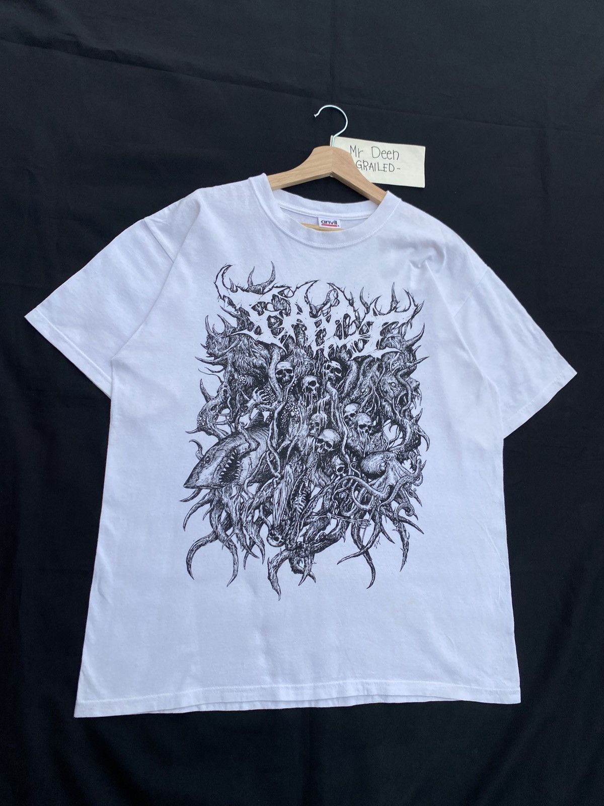 Vintage Rare Skulls Artistic Illustration Hell Life Devils Tshirt Size US L / EU 52-54 / 3 - 4 Thumbnail