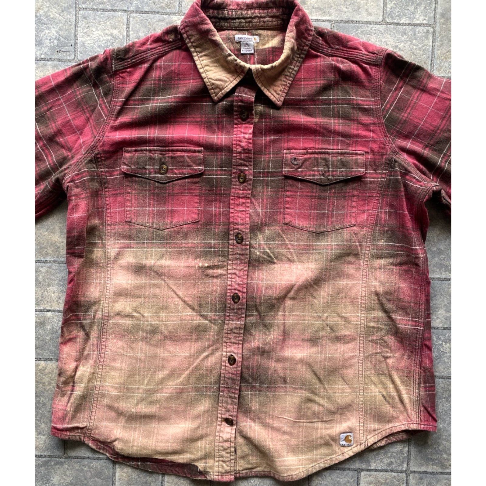 Carhartt Carhartt Shirt Women’s Flannel Button-Up XL 16/18 Christmas Santa Holiday Multicolor Size XL / US 12-14 / IT 48-50 - 4 Thumbnail