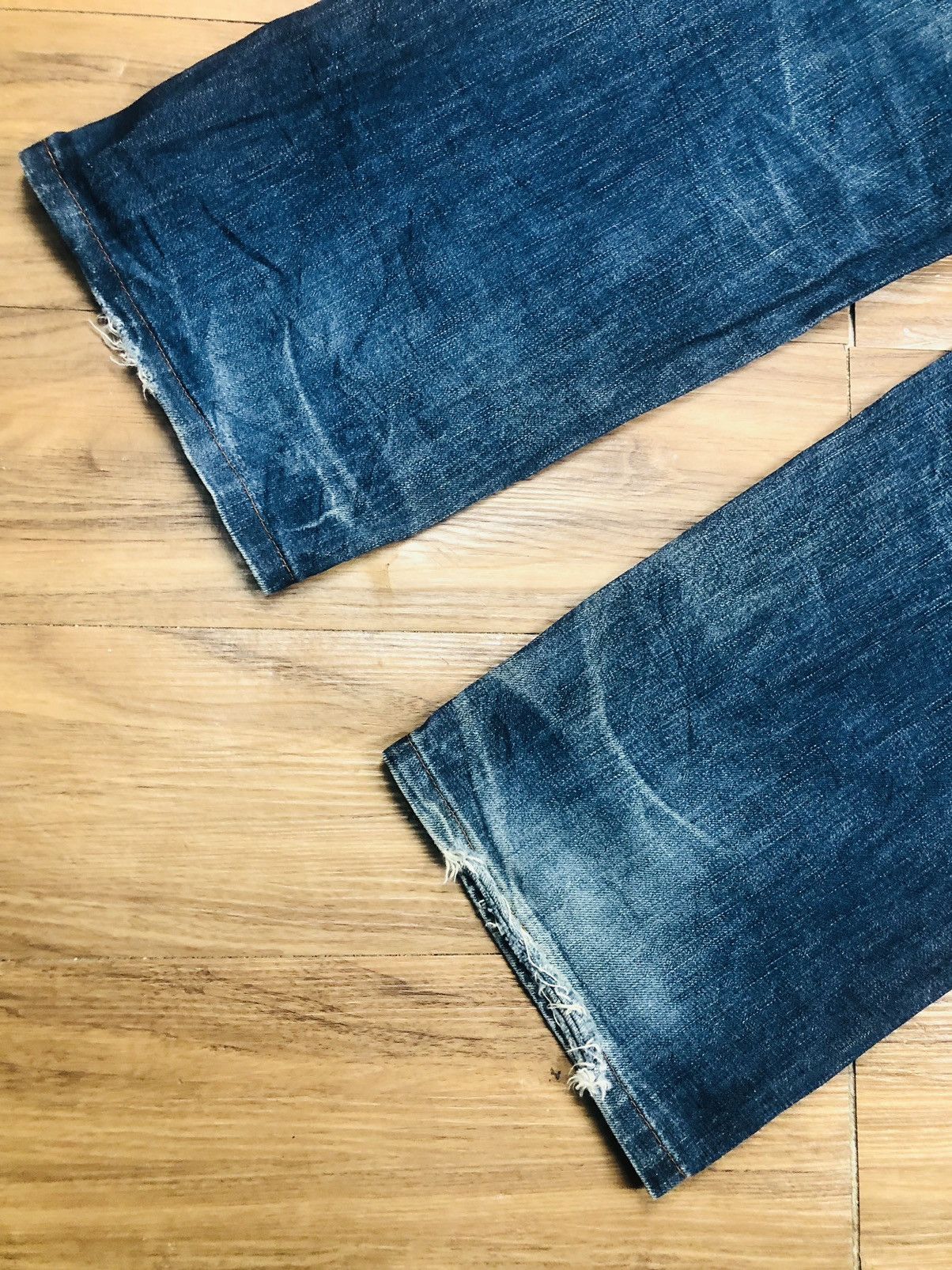 If Six Was Nine Authentic Fine Denim Distress Jeans (37) Size US 36 / EU 52 - 13 Thumbnail