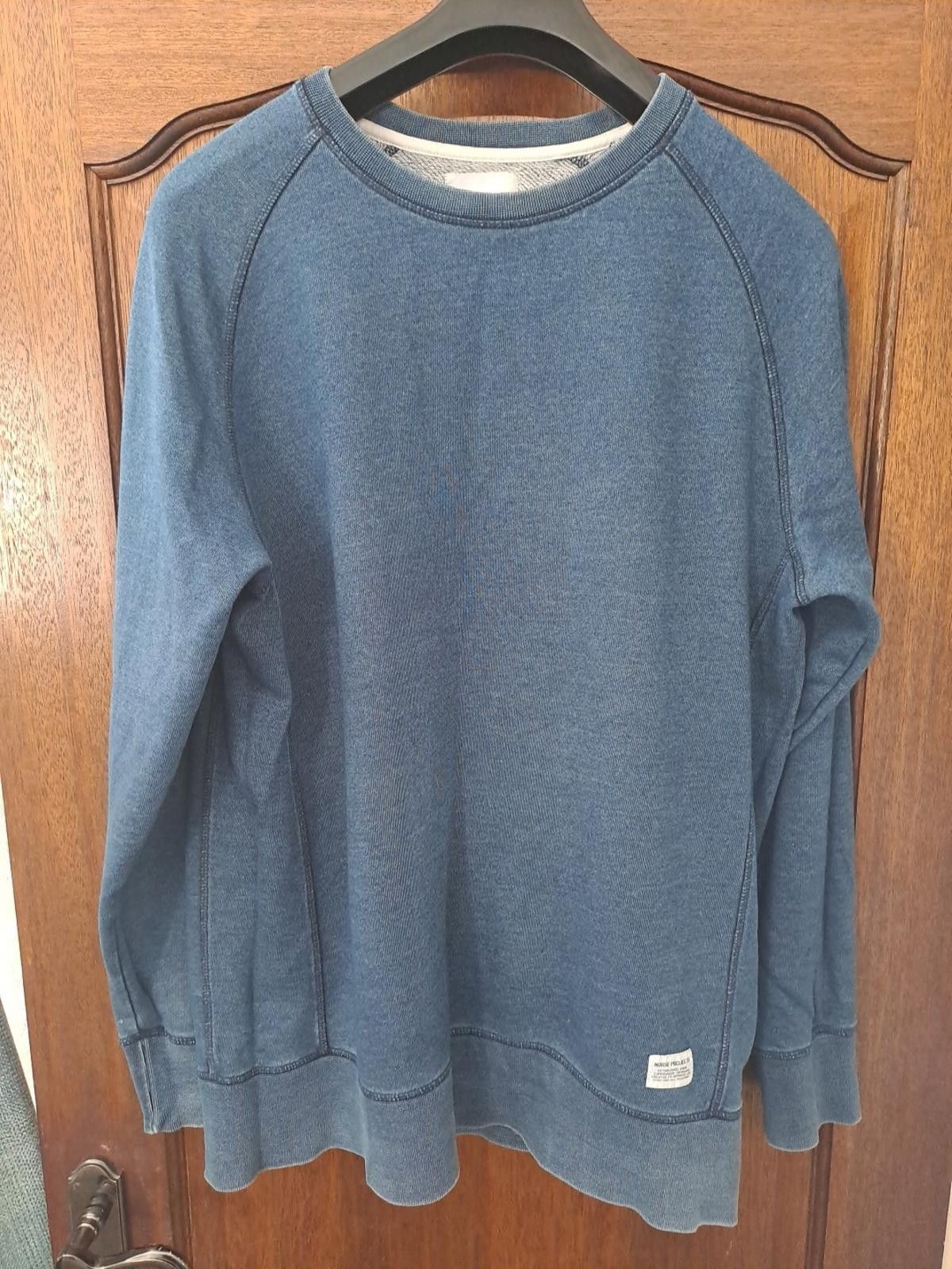 Norse Projects Norse Projects Mens Pullover Sweatshirt L Blue Melange Crew Size US L / EU 52-54 / 3 - 2 Thumbnail