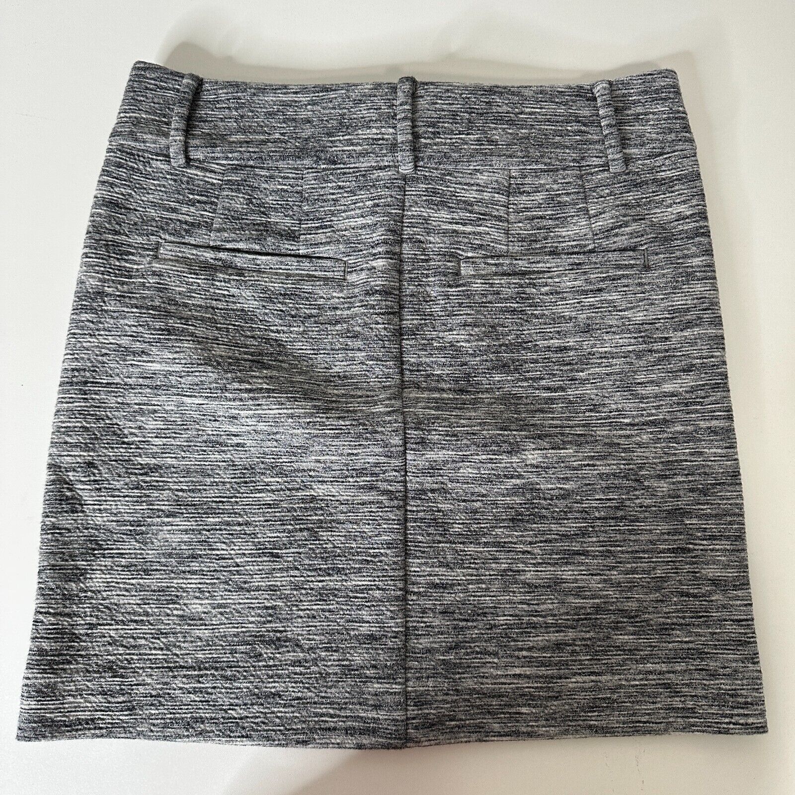 Loft NWT Loft Simone Heather Gray Mini Skirt Belt Loops Pockets Size 24" / US 00 / IT 34 - 2 Thumbnail