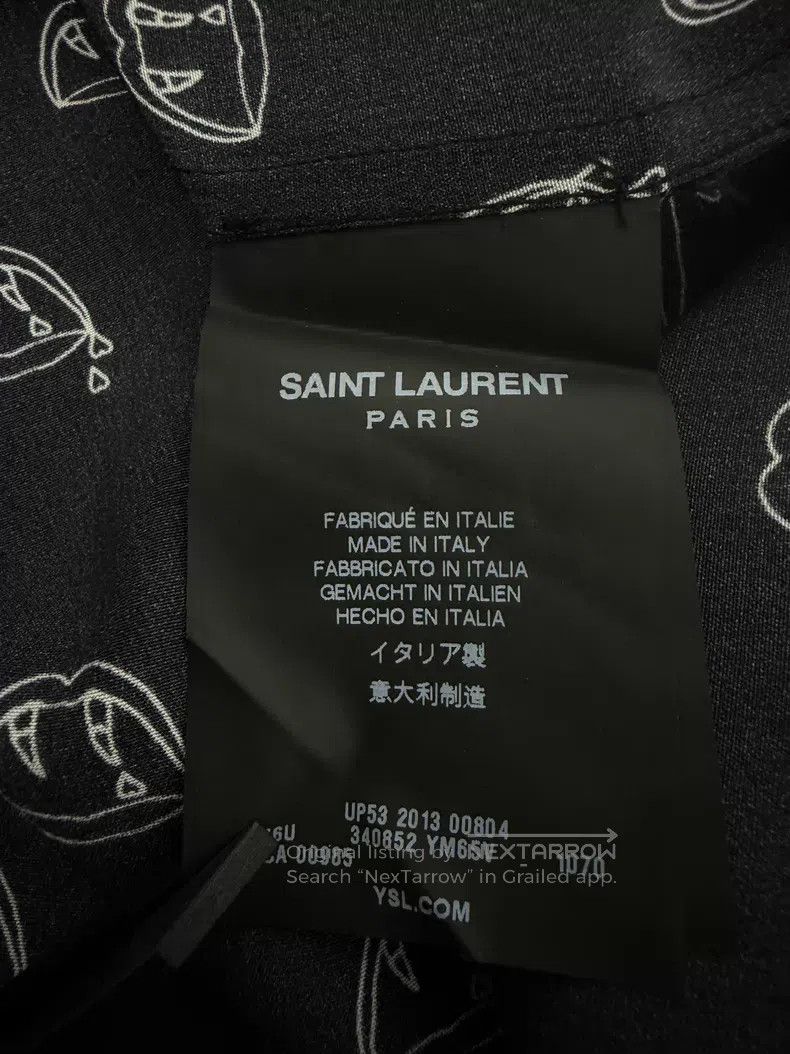 Saint Laurent Paris Saint Laurent Paris Size 40 Black Mulberry Silk Vampire Fa Size US M / EU 48-50 / 2 - 5 Thumbnail