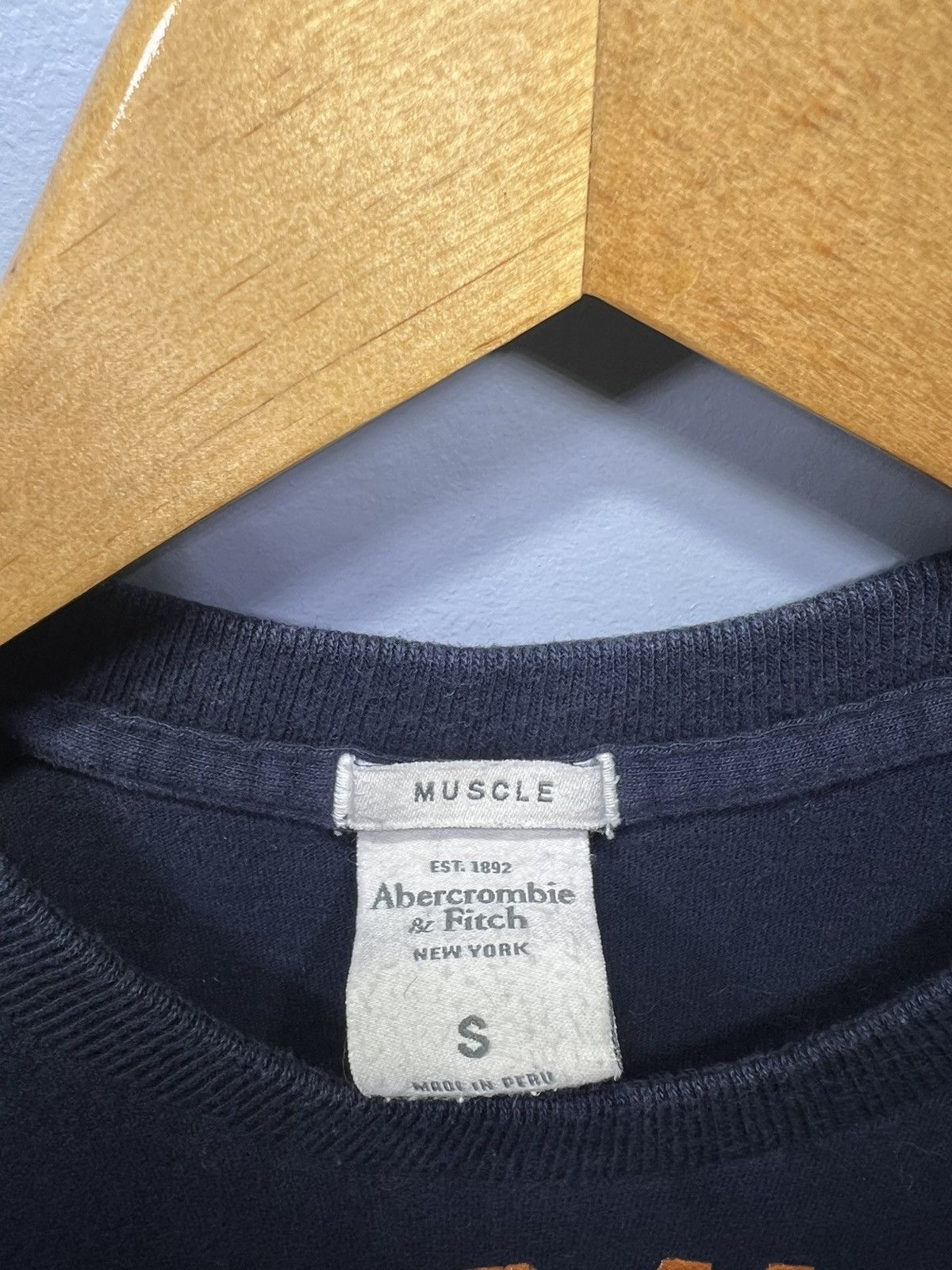 Abercrombie & Fitch Abercrombie & Fitch Shirt S Blue Muscle NY Track & Field Y2K Size US S / EU 44-46 / 1 - 3 Thumbnail