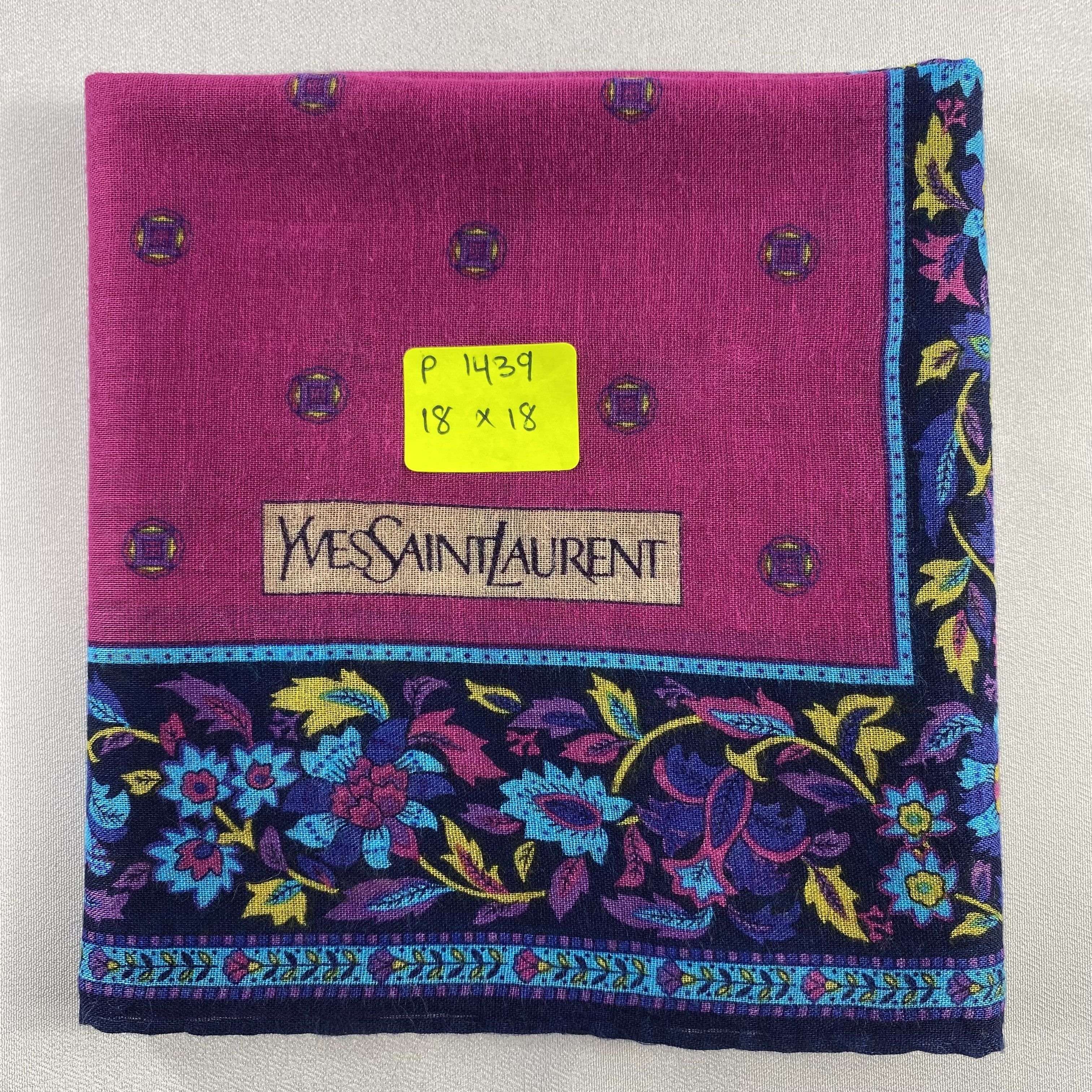 Vintage Yves Saint Laurent Handkerchief / Neckerchief-P1439 Size ONE SIZE - 5 Thumbnail