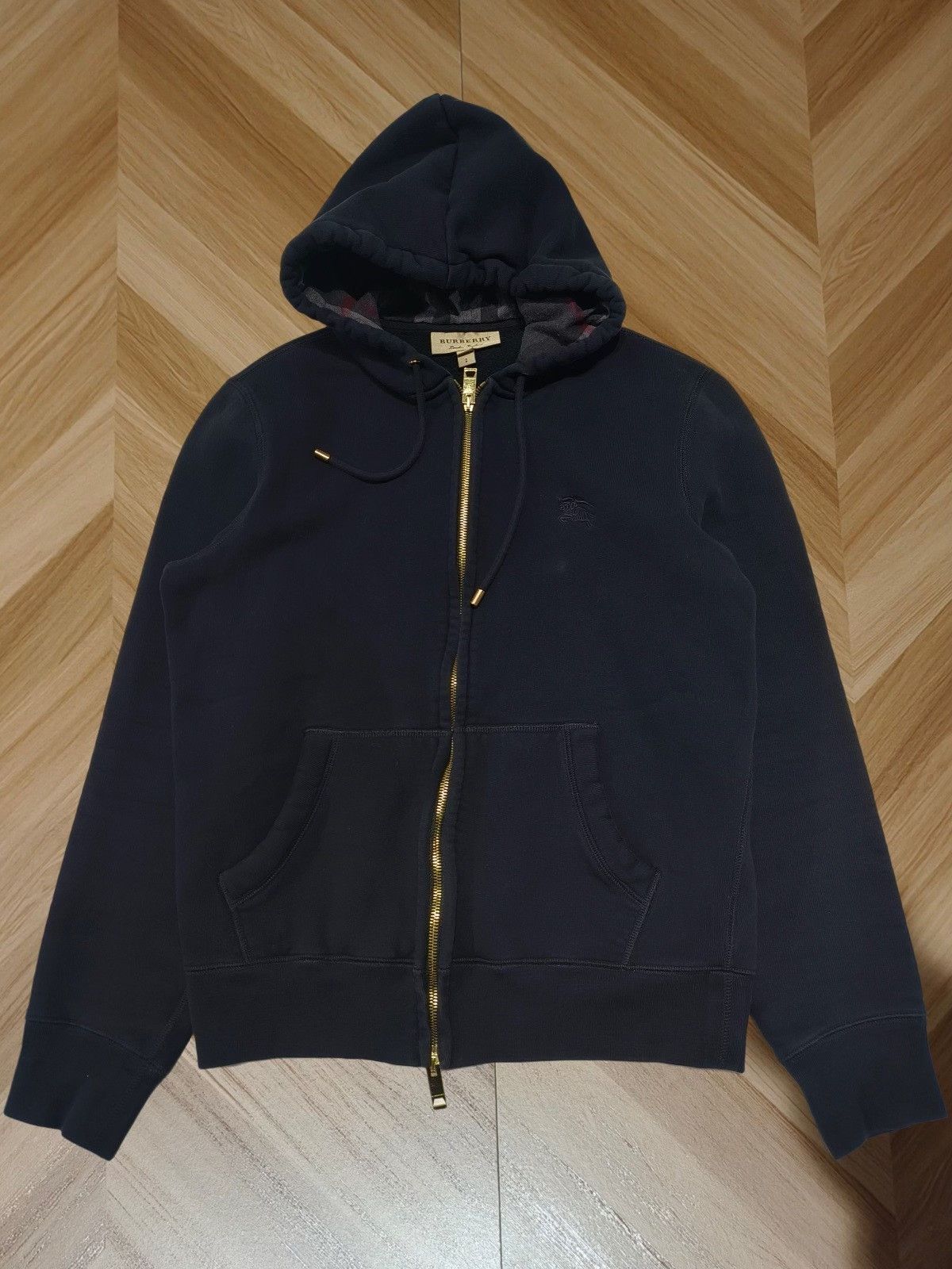 Burberry Burberry Black Hooded Zip Jacket Size US S / EU 44-46 / 1 - 1 Thumbnail