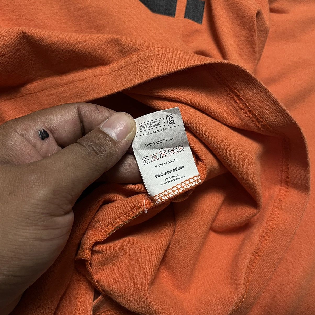 Japanese Brand × thisisneverthat Thisneverthat Big Logo Longsleeve Size US M / EU 48-50 / 2 - 7 Thumbnail
