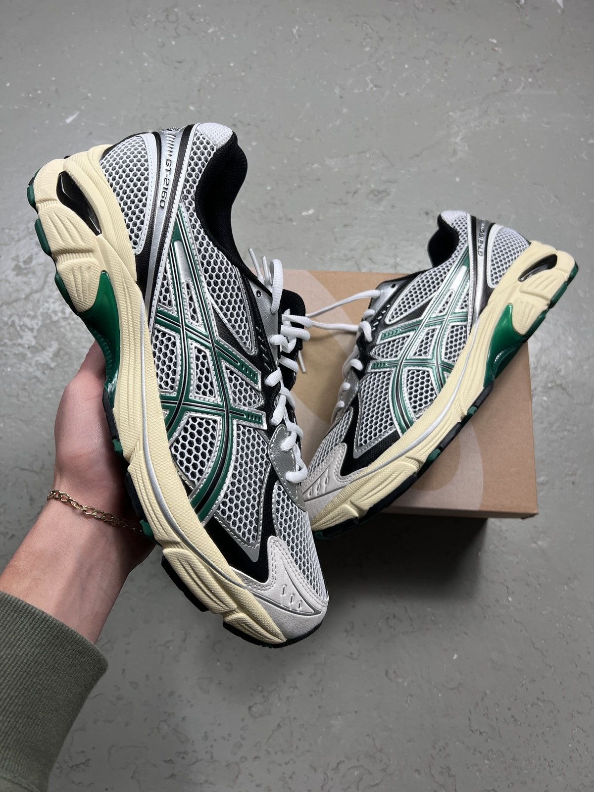Asics Asics GT-2160 White Jasper Green Size 11 | Grailed
