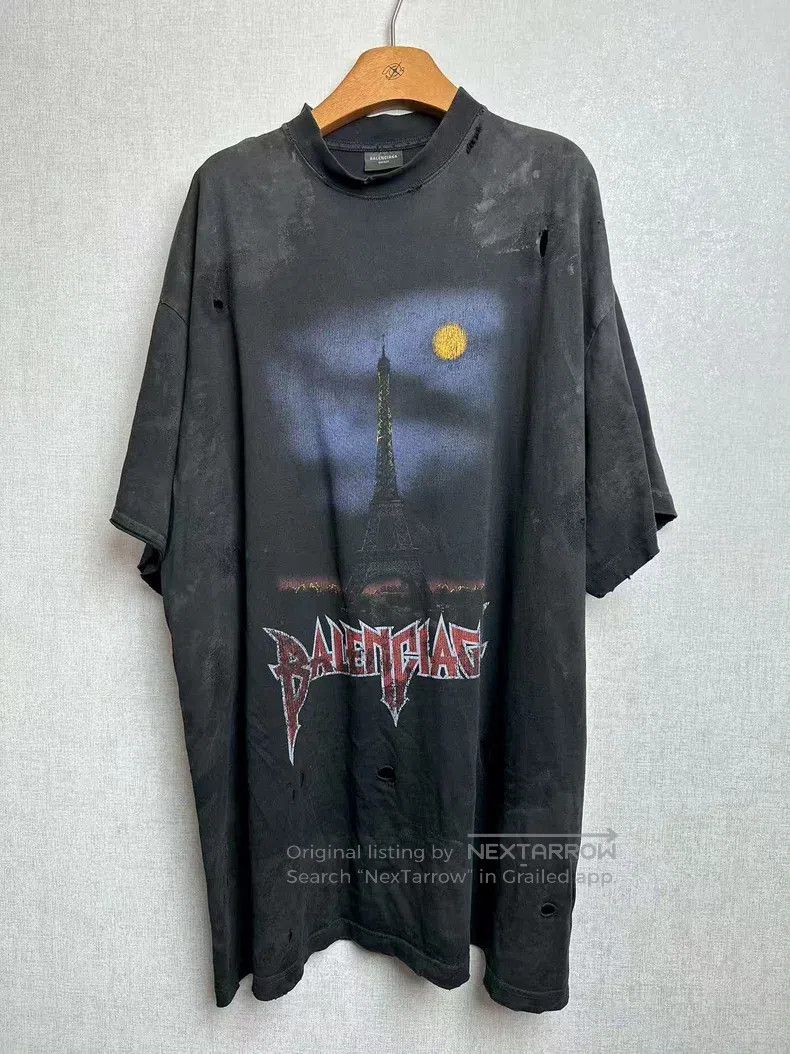 Balenciaga Balenciaga Old City Lights Printed Short Sleeve Size US XL / EU 56 / 4 - 1 Thumbnail