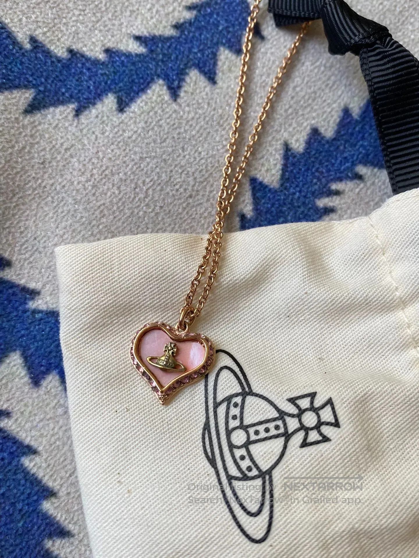 Vivienne Westwood Vivienne Westwood Pink Heart Necklace. Size ONE SIZE - 1 Thumbnail