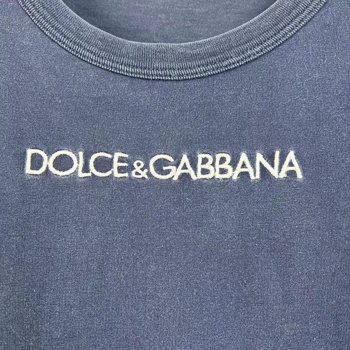 Dolce & Gabbana Dolce & Gabbana Black Embroidered Logo Short Sleeve K12 Size US M / EU 48-50 / 2 - 4 Thumbnail