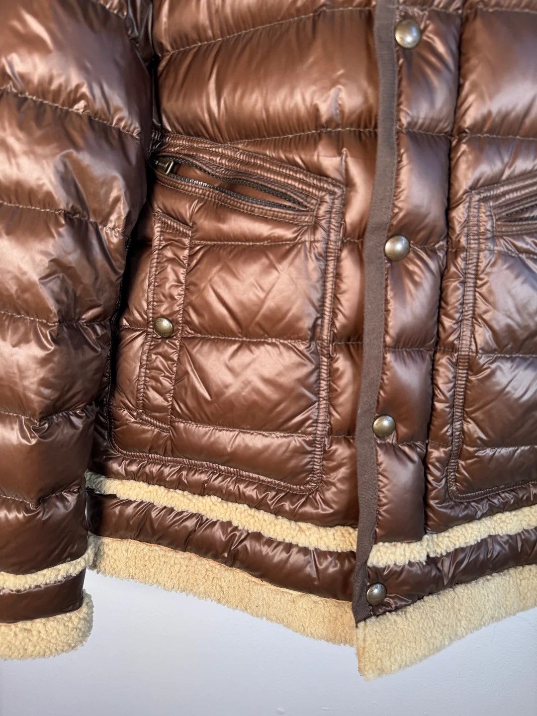 Moncler 🚭 GRAIL 🚭 CHIEF KEEF 2012 BROWN GIUBOTTO SHEARLING Size US L / EU 52-54 / 3 - 12 Thumbnail