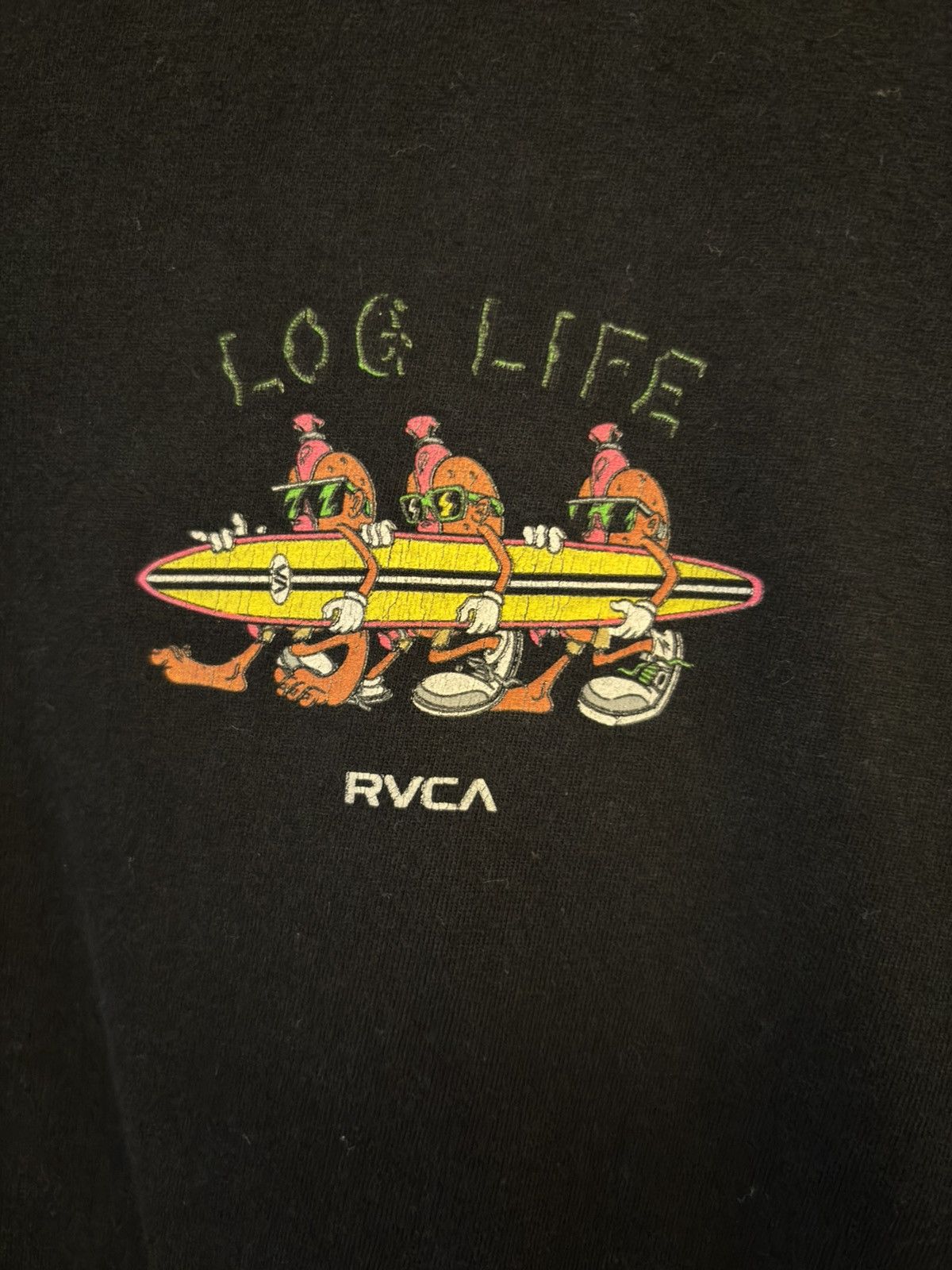 RVCA RVCA Log Life T-Shirt (Tee) Size US XL / EU 56 / 4 - 2 Thumbnail