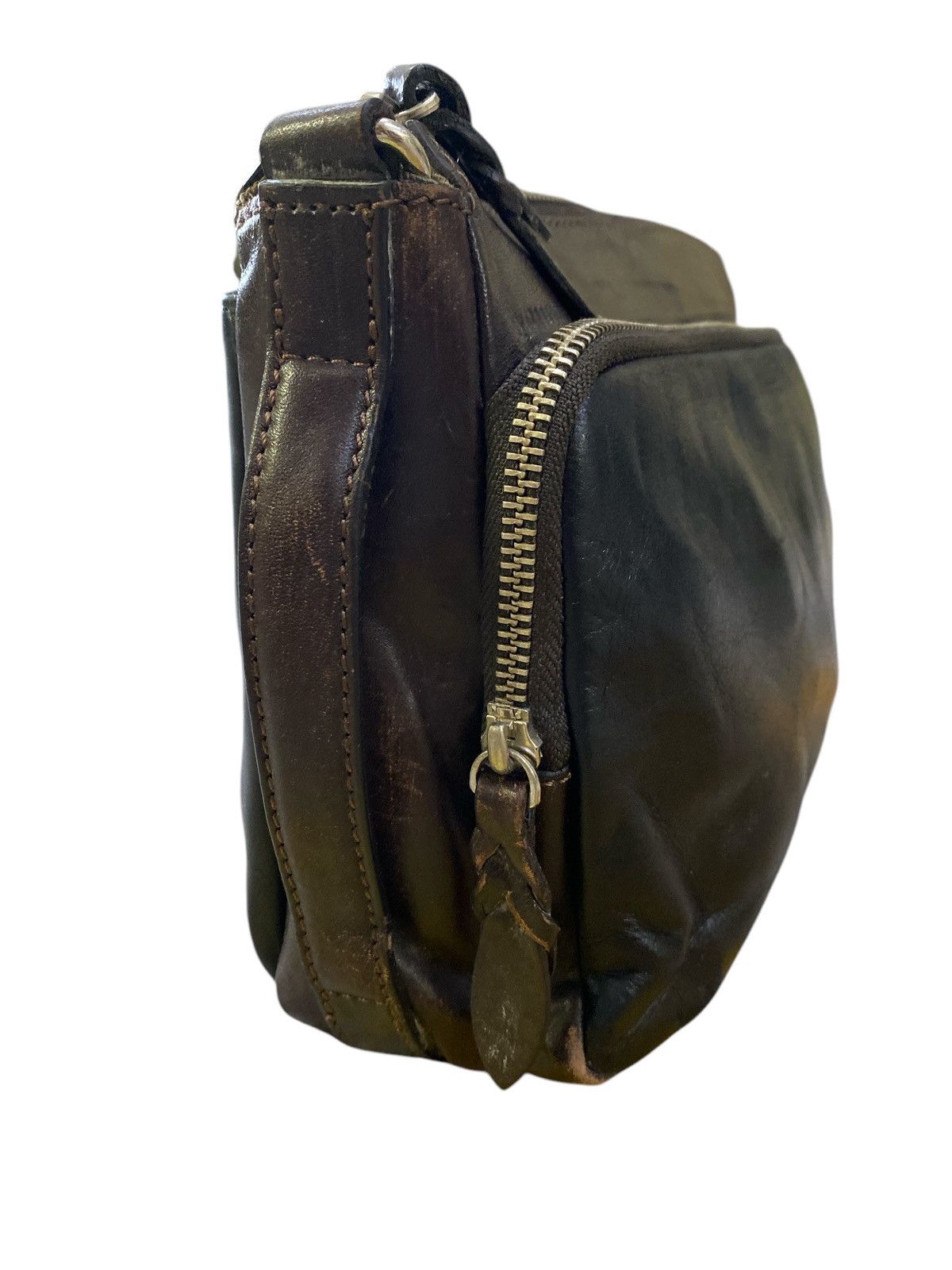 Japanese Brand × Leather × Vintage Vintage Ace Co. Ltd Leather Cluth Bag Size ONE SIZE - 7 Thumbnail