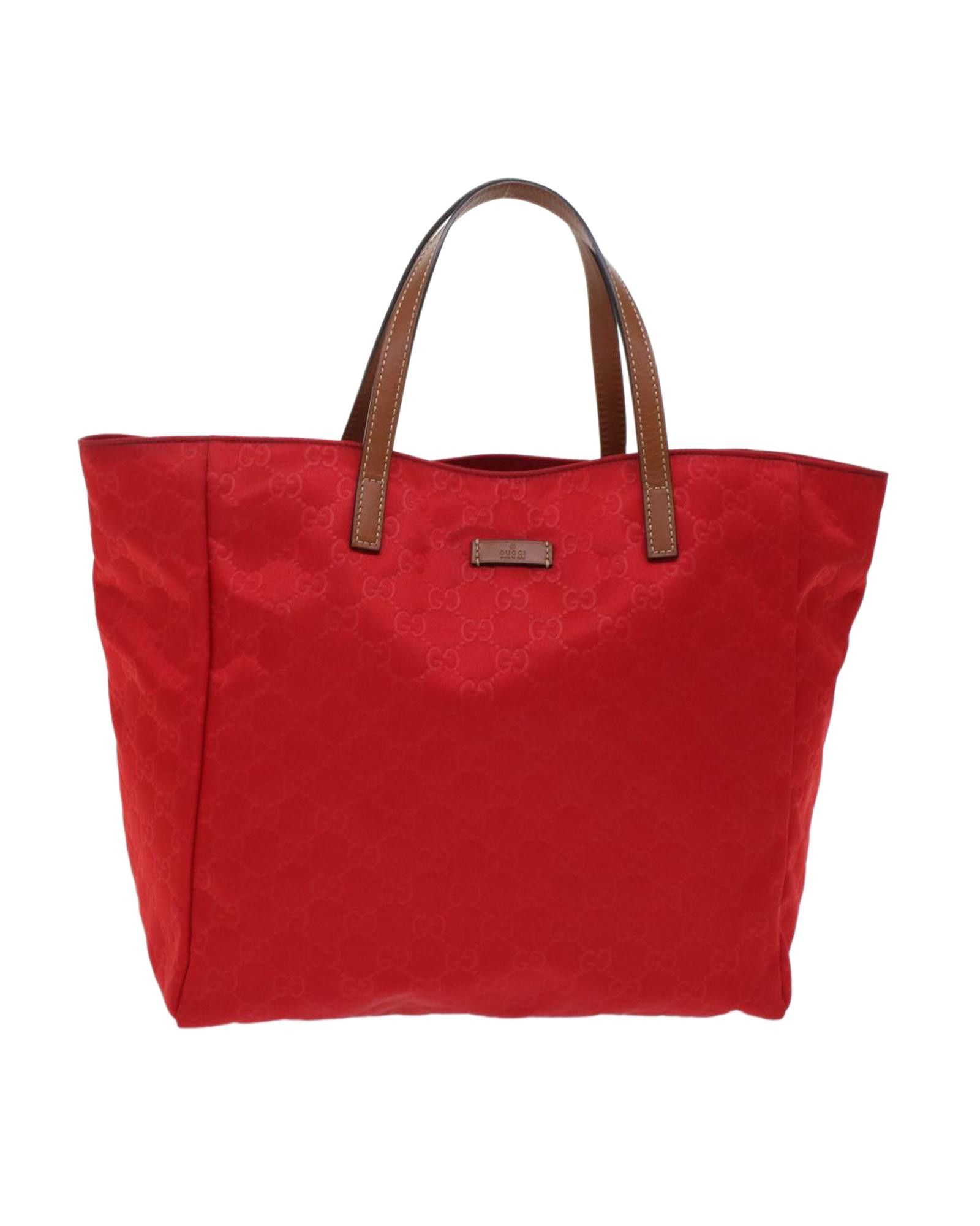 image of Gucci Classic Red Canvas Handbag, Women's