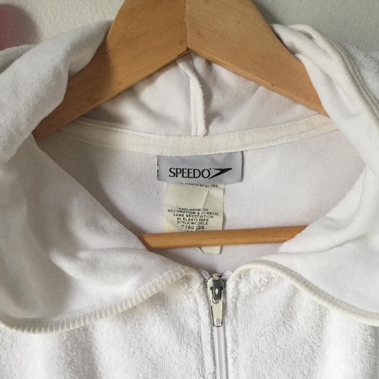 Speedo SPEEDO terry towel zip up hoodie white vintage y2k Size L / US 10 / IT 46 - 1 Thumbnail