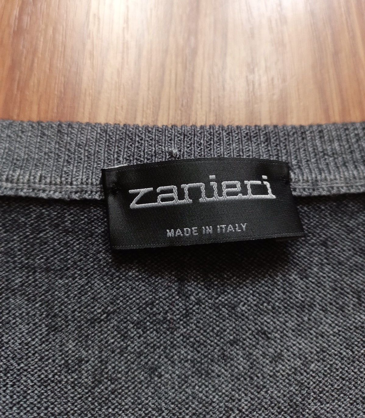 Zanieri Zanieri Lana Wool Grey Mens Vest Size XL Size US XL / EU 56 / 4 - 6 Thumbnail