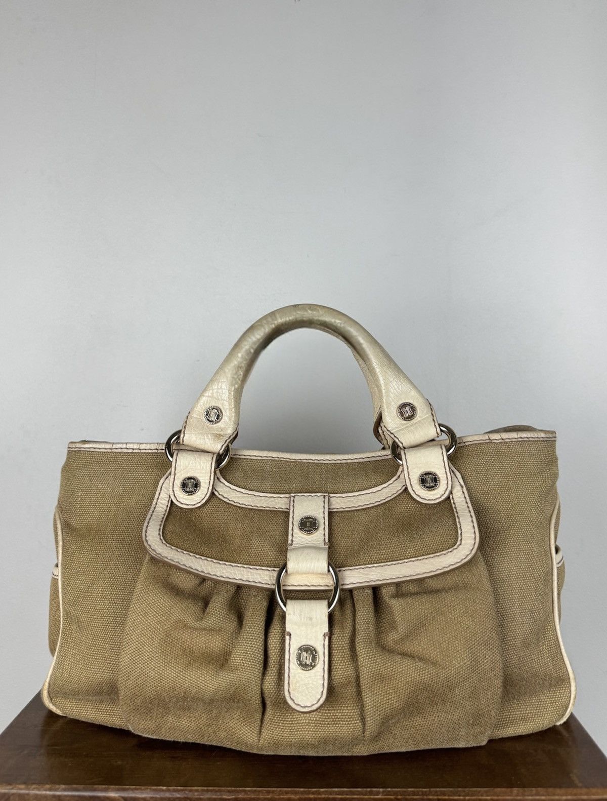Celine Vintage leather hand bag Celine original luxury rare item Size ONE SIZE - 1 Thumbnail