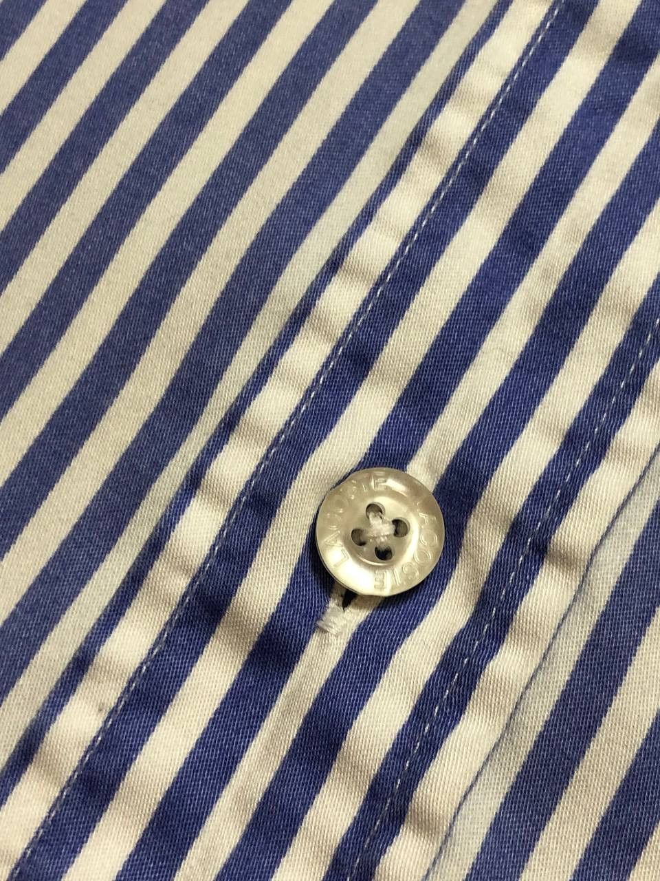 Lacoste Vintage striped print shirt Y2K Lacoste logo streetwear Size US L / EU 52-54 / 3 - 7 Thumbnail