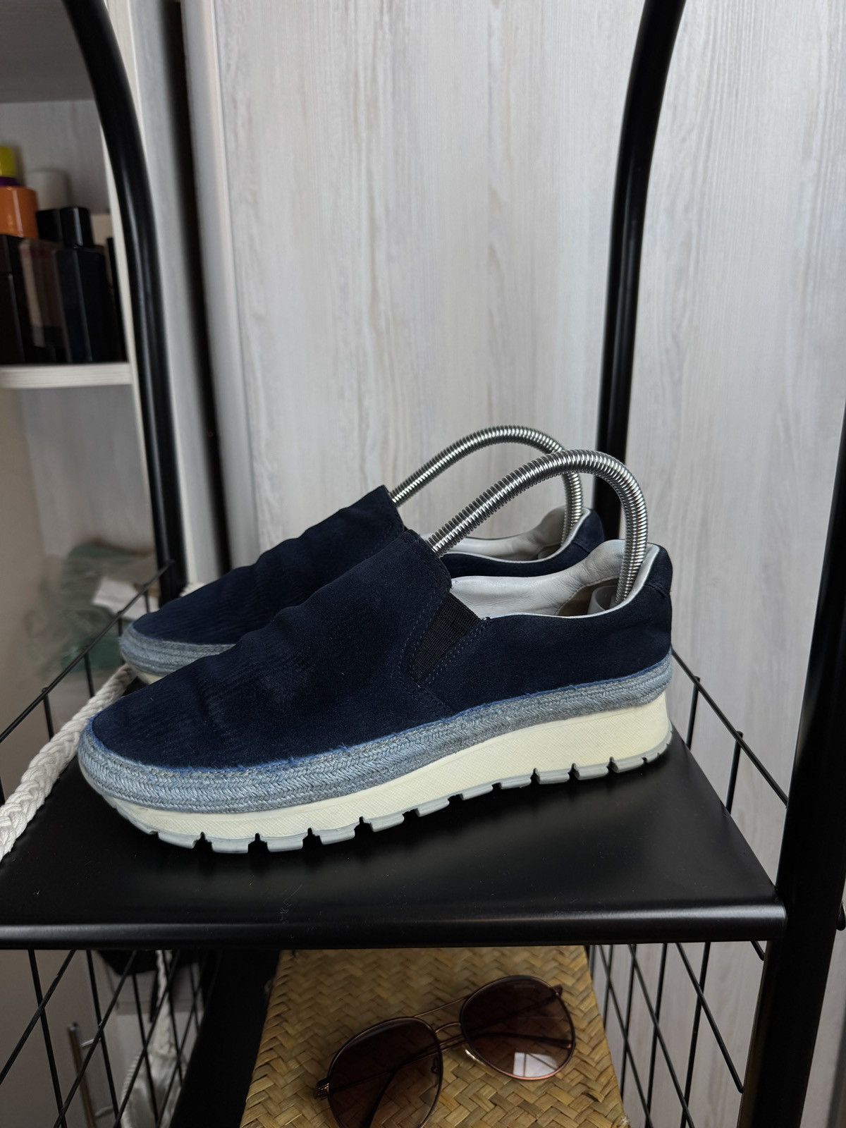 Prada Prada navy blue suede espadrilles sneakers Size US 8.5 / IT 38.5 - 8 Thumbnail