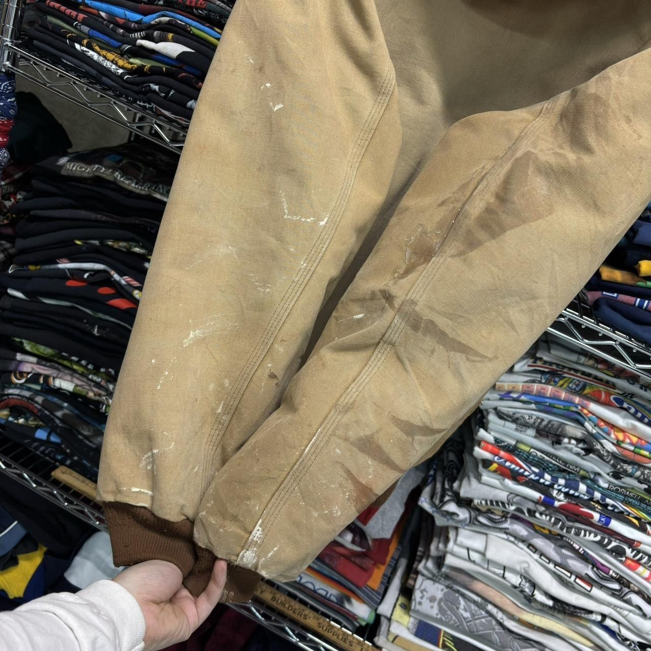 Carhartt THRASHED 2000s tan carhartt active jacket Size US L / EU 52-54 / 3 - 5 Thumbnail