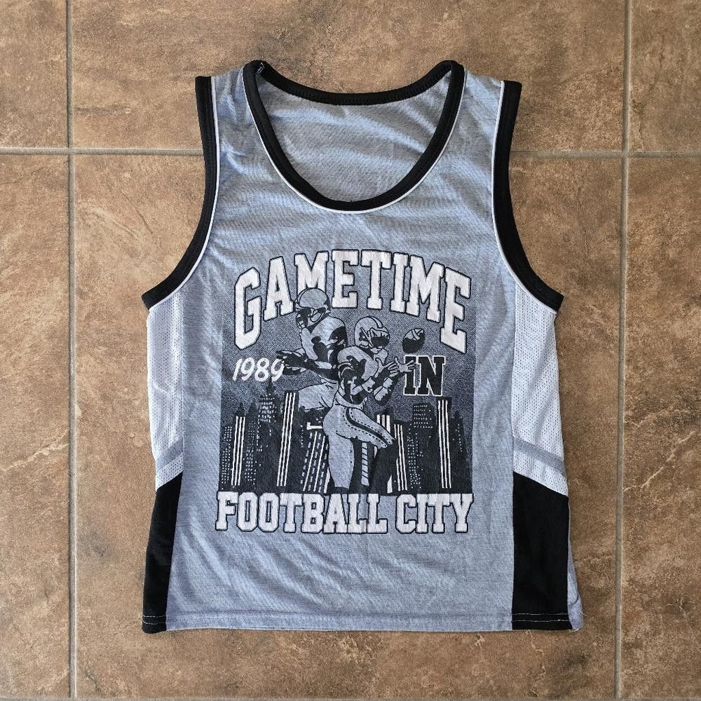 Designer Grey Black 1989 Gametime Tank Size M / US 6-8 / IT 42-44 - 1 Thumbnail