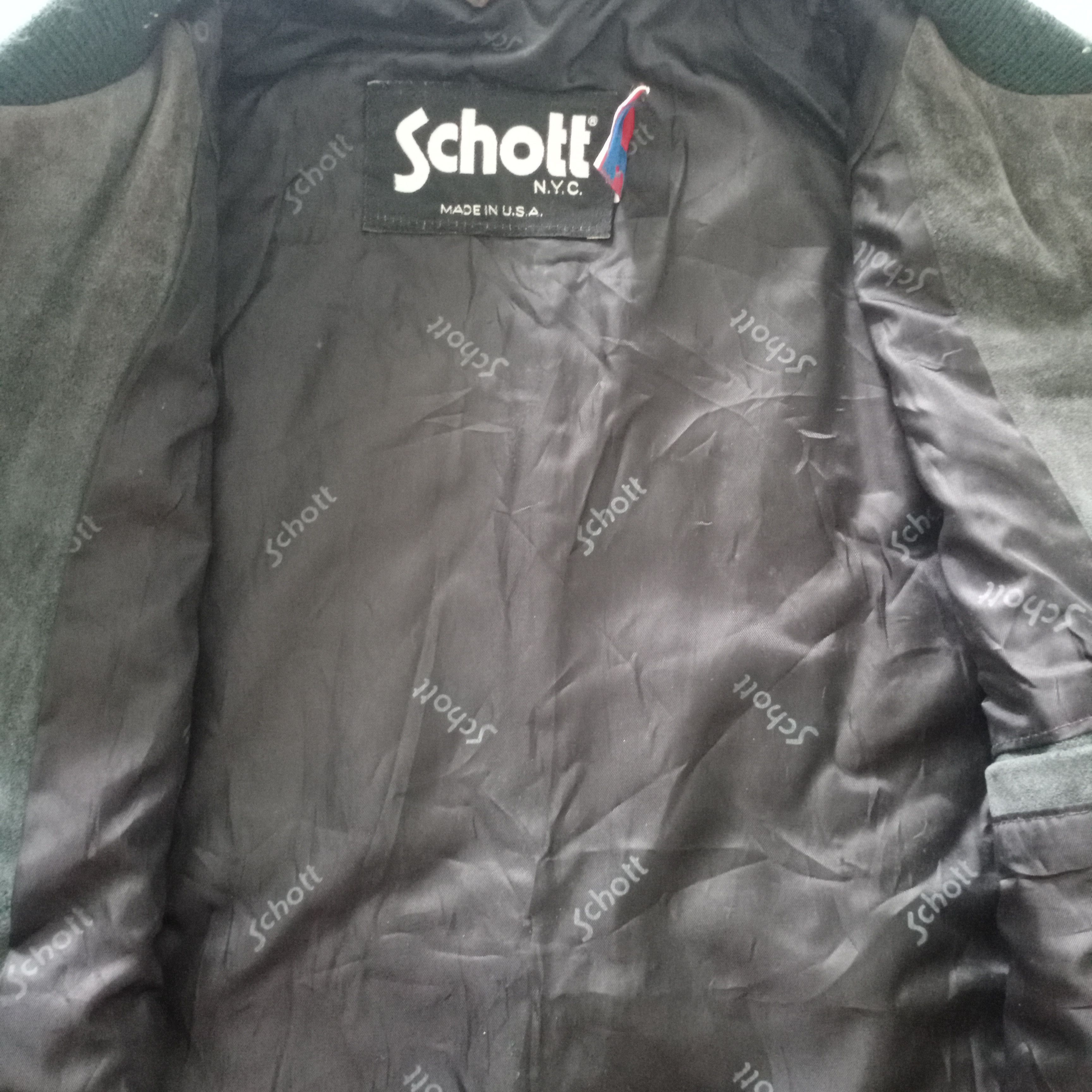 Schott Schott NYC Made in USA Leather Jacket Size 42 Size US L / EU 52-54 / 3 - 9 Thumbnail