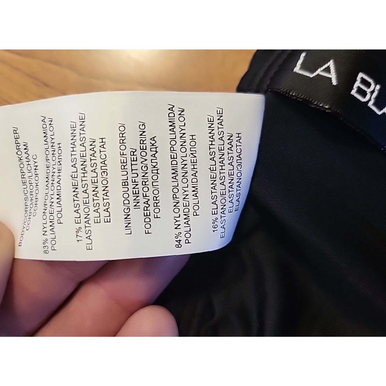 Vintage La Blanca Swimsuit Bottoms Bikini Black Nylon Stretch Size 14 Women's Beach Goddess 14 Mens? Size 36" / US 14 / IT 50 - 5 Thumbnail