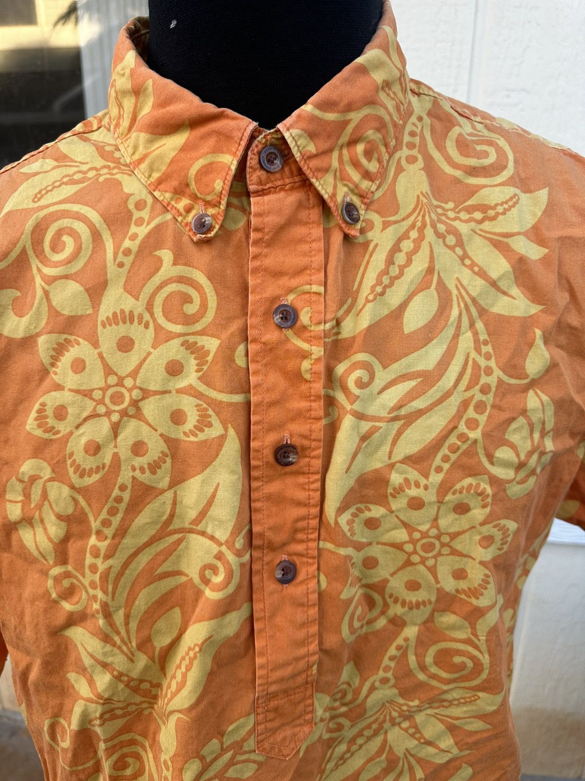 Reyn Spooner Reyn Spooner Modern Fit Orange/Yellow Hawaiian Men's XL Size US XL / EU 56 / 4 - 3 Thumbnail