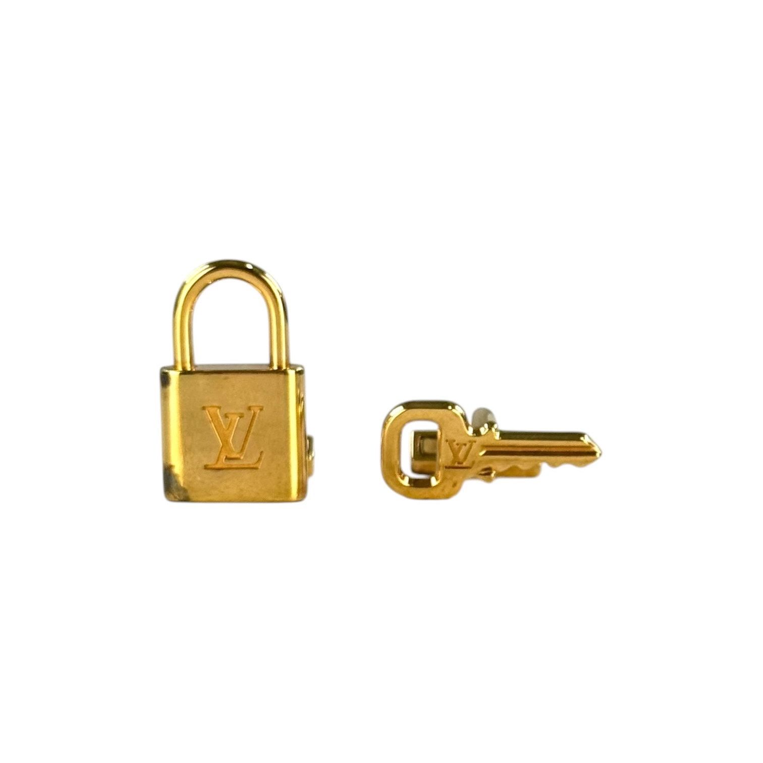Louis Vuitton Louis Vuitton Gold-Plated Silver Lock and Key Cufflinks Size ONE SIZE - 1 Thumbnail