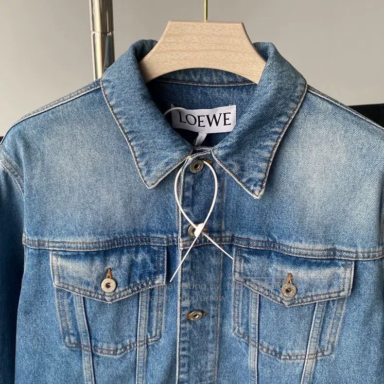 Loewe Loewe Denim jacket leather label logo Size US M / EU 48-50 / 2 - 5 Thumbnail