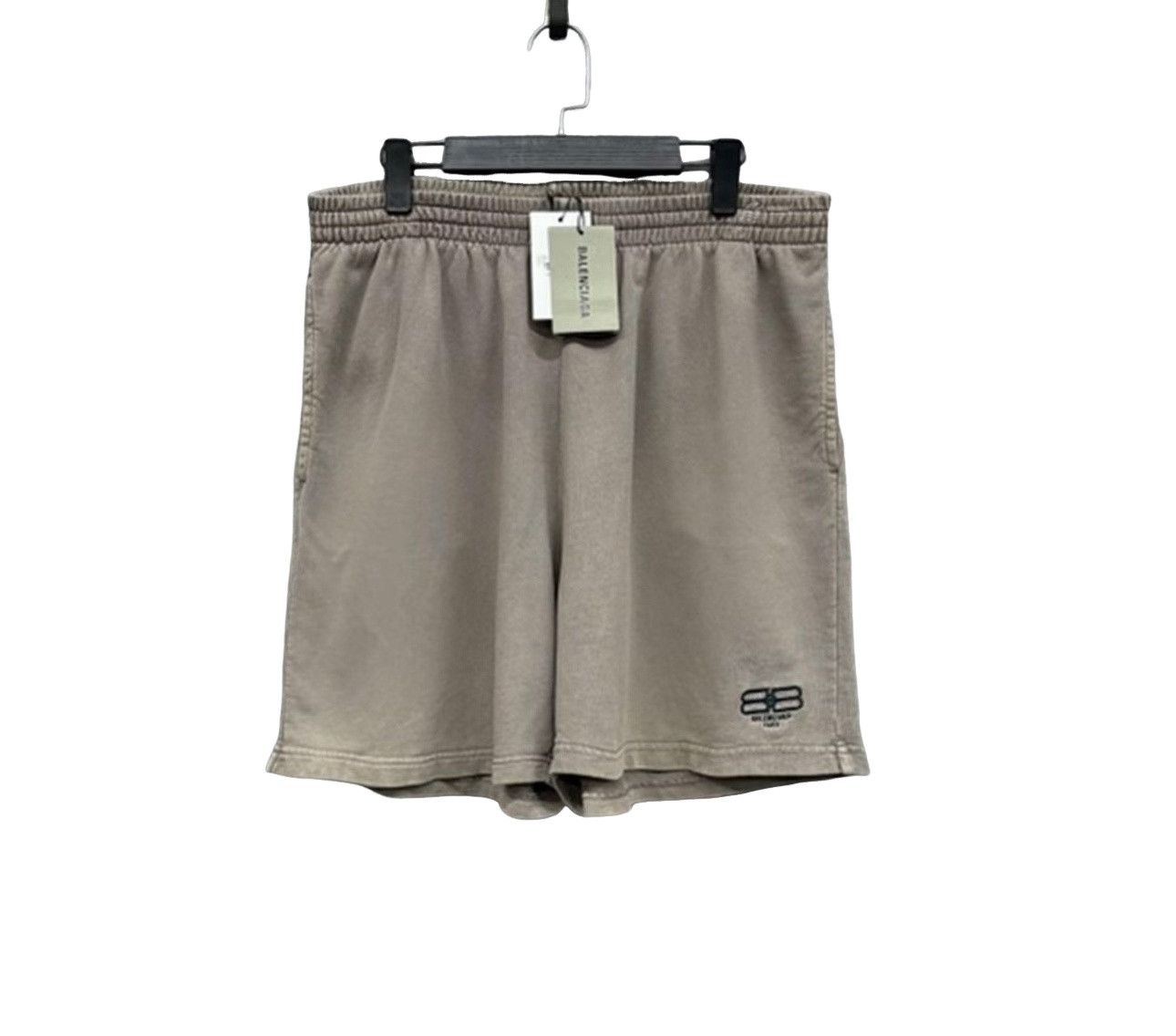 Balenciaga Balenciaga Washed Embroidered Logo Shorts M Size US 32 / EU 48 - 1 Thumbnail