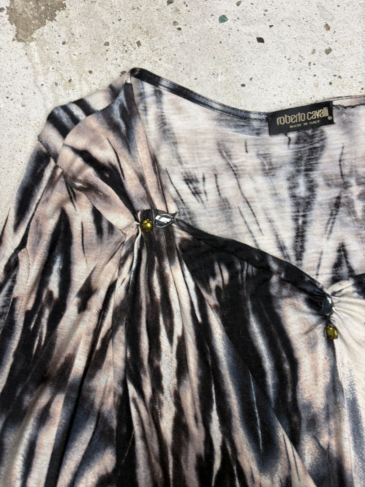Roberto Cavalli Vintage Roberto Cavalli Animal Print Asymmetrical Dress Size S / US 4 / IT 40 - 12 Thumbnail