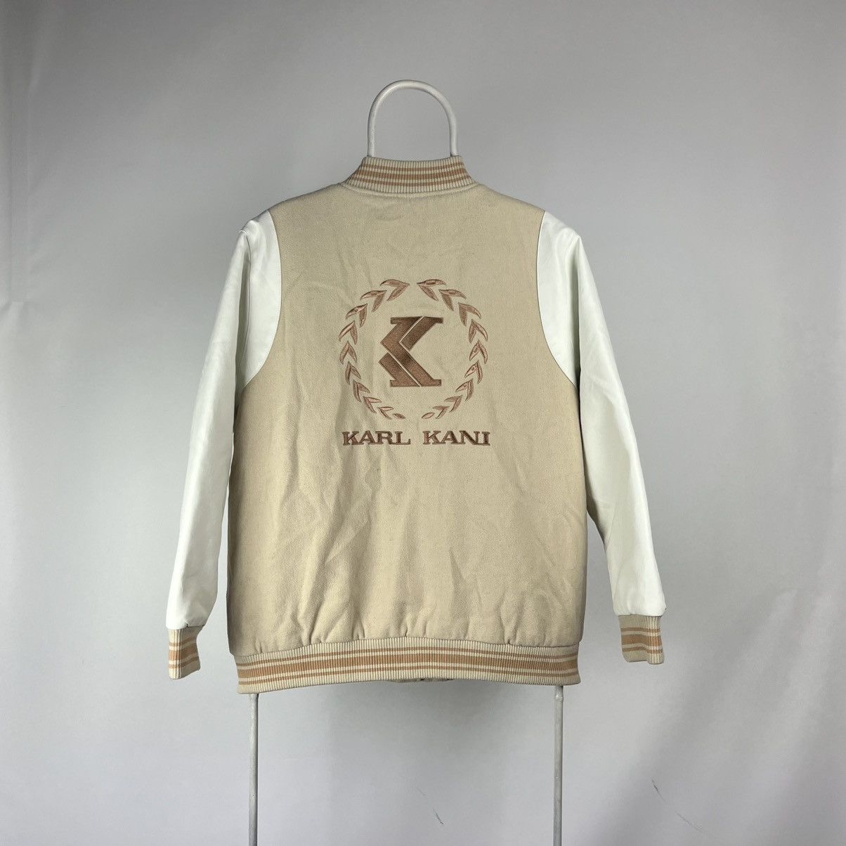 Karl Kani Karl kani old school bomber jacket wool polyester size Large Size US L / EU 52-54 / 3 - 1 Thumbnail