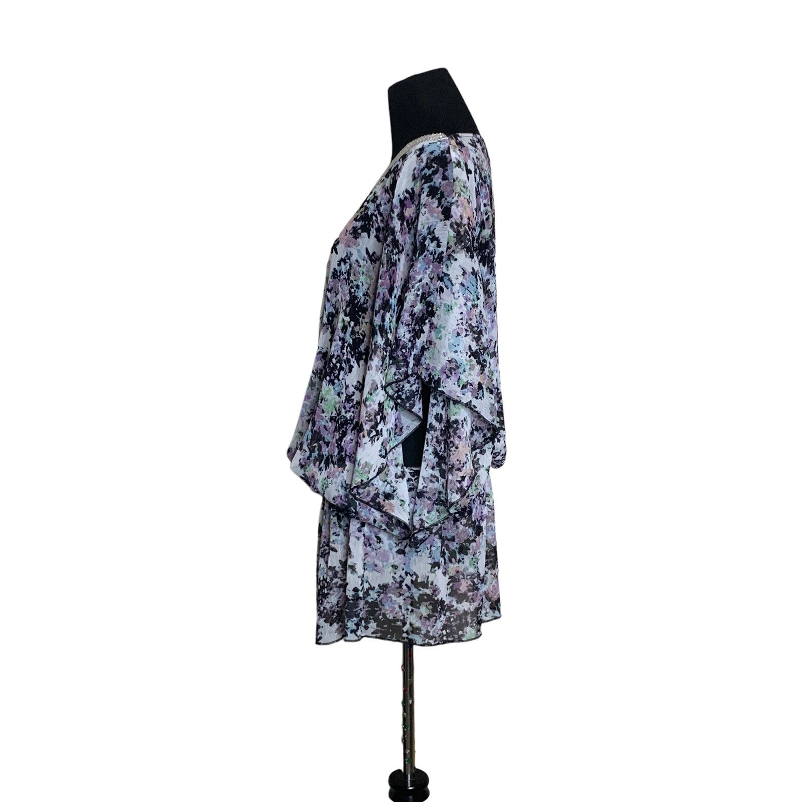 Badgley Mischka Badgley Mischka Fiona sheer floral Fiona Tunic size Large Size L / US 10 / IT 46 - 3 Thumbnail
