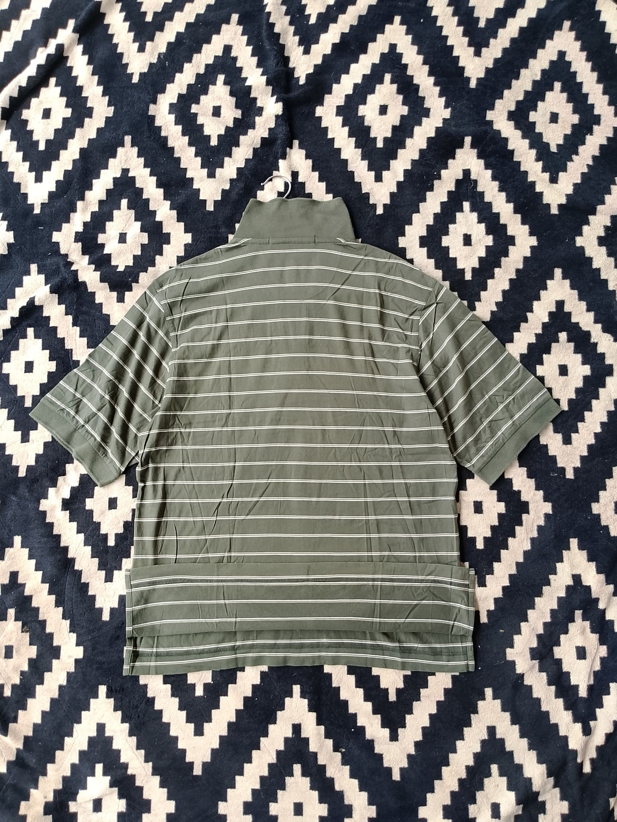 Nike × Tiger Woods Vintage Nike Tiger Woods Striped Polo Earth Tone Golfcore Size US M / EU 48-50 / 2 - 4 Thumbnail