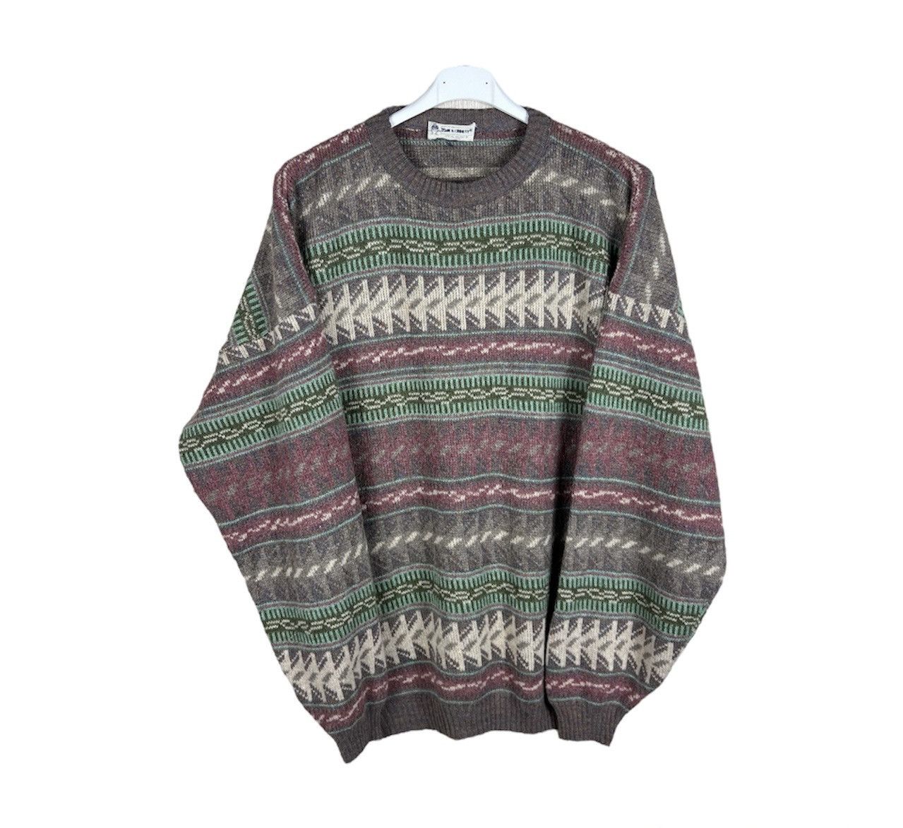 Acne Studios Vintage Tom Hanbury patterned wool sweater retro acne style Size US L / EU 52-54 / 3 - 1 Thumbnail