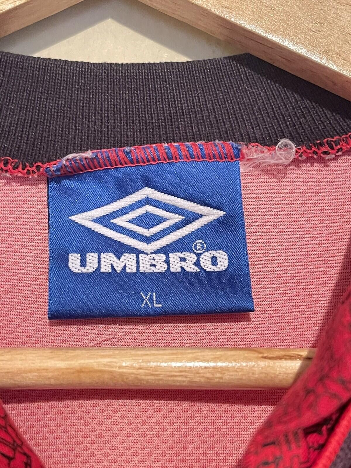 Umbro 90s Umbro Sharp Manchester United Soccer Jersey Kit Mens XL Size ONE SIZE - 5 Thumbnail
