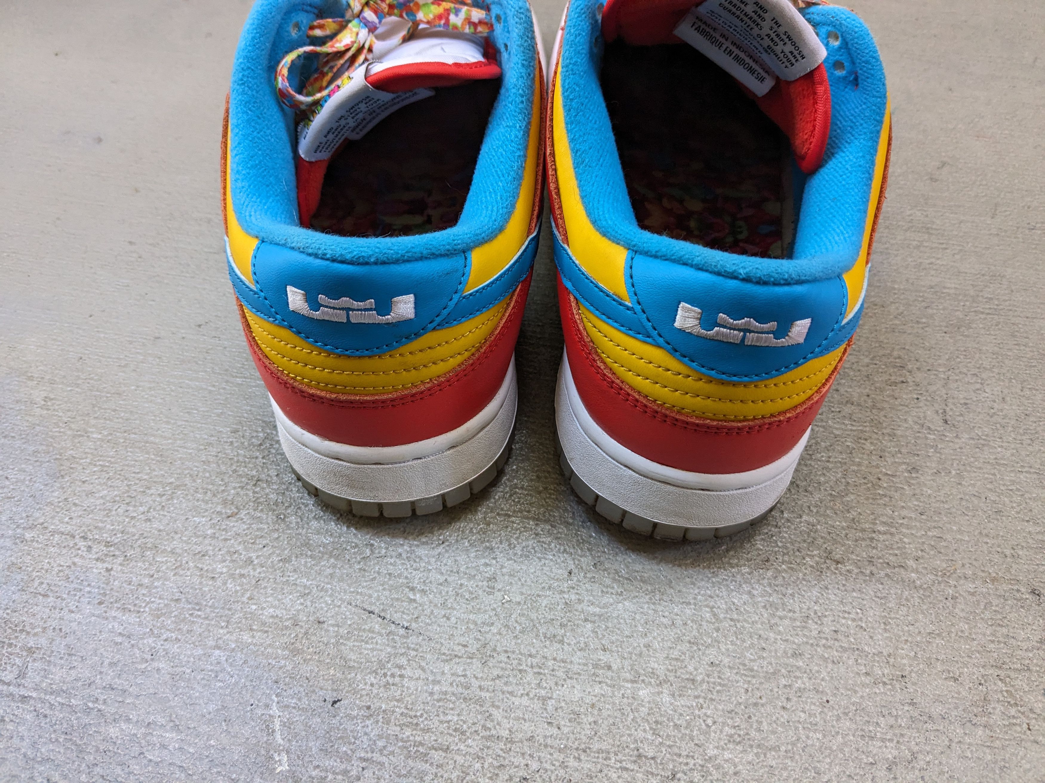 Nike Nike Dunk Low QS LeBron James Fruity Pebbles DH8009-600 Size US 10.5 / EU 43-44 - 15 Thumbnail