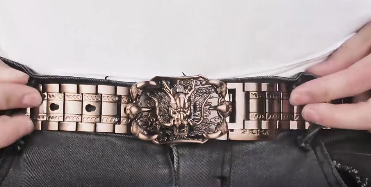 Other Stainless steel belt Japanese design dragon armoured belt Size ONE SIZE - 4 Thumbnail