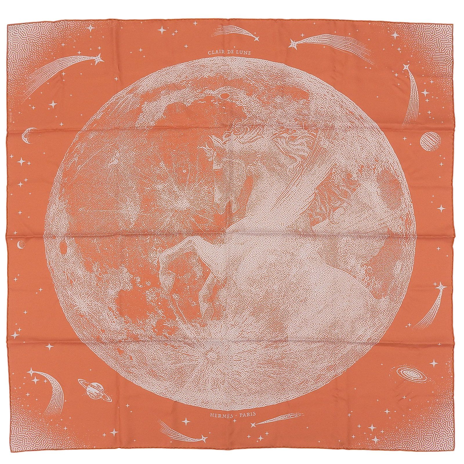 Hermes Hermes Hermès Clair de Lune Silk Scarf Textile Scarf DUTY FREE for USA Size ONE SIZE - 1 Thumbnail
