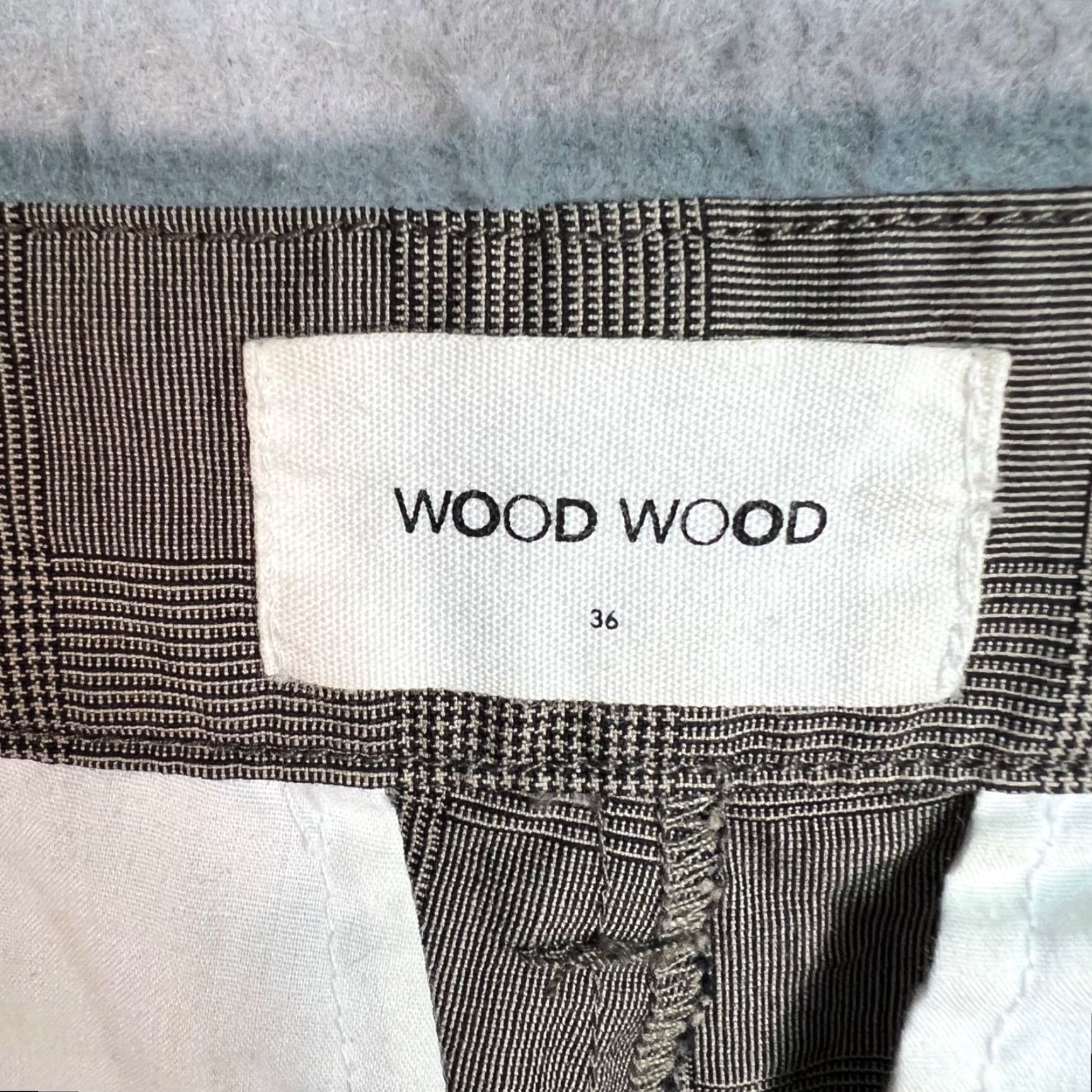 Wood Wood VINTAGE Wood Wood Althea Trousers Brown Plaid Pattern Cotton Blend Women’s Size 36 Size 25" / US 0 / IT 36 - 3 Thumbnail