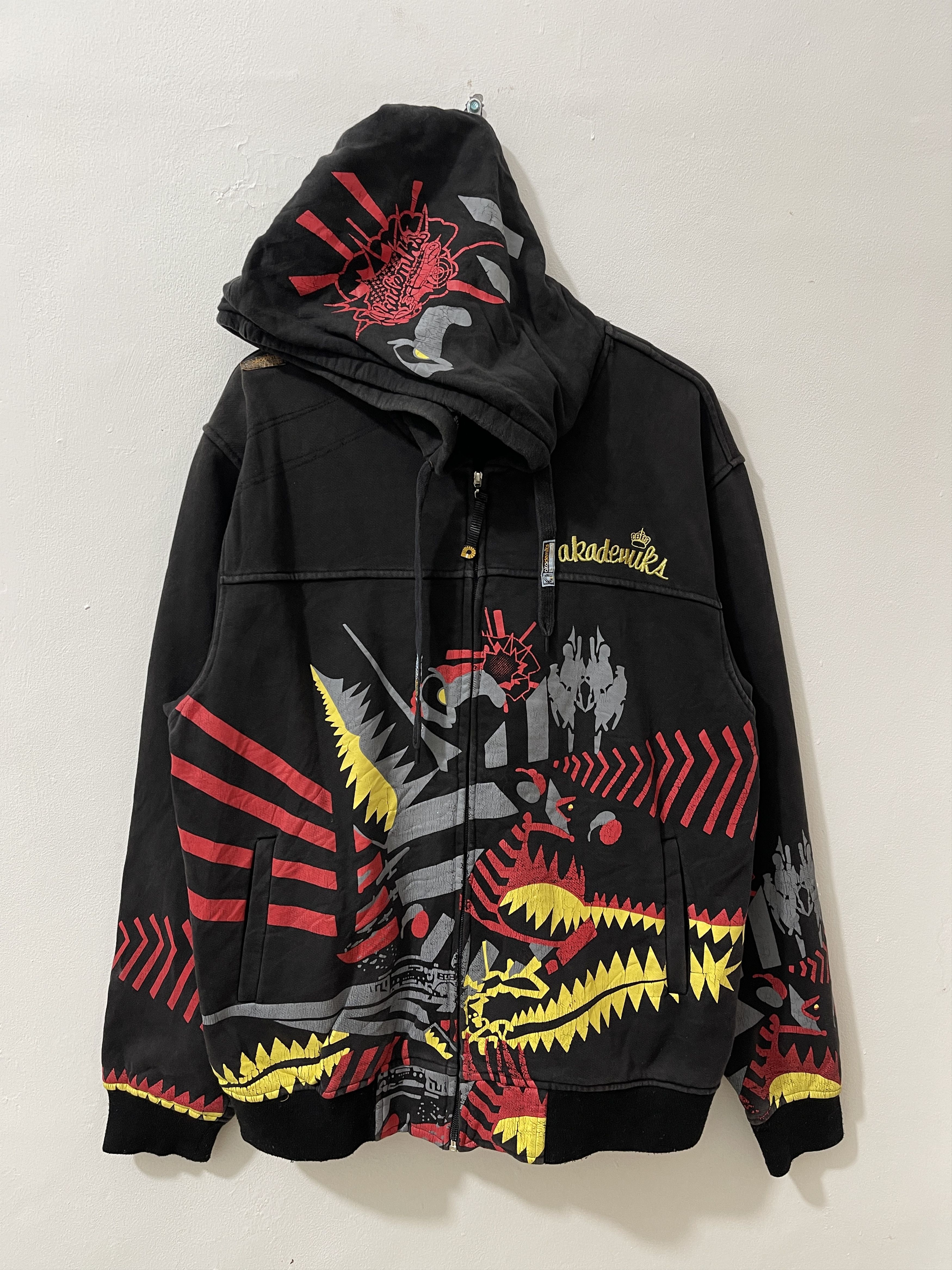 Akademiks Vintage Akademiks Y2k Art Hiphop Hoodie Size US XL / EU 56 / 4 - 1 Thumbnail