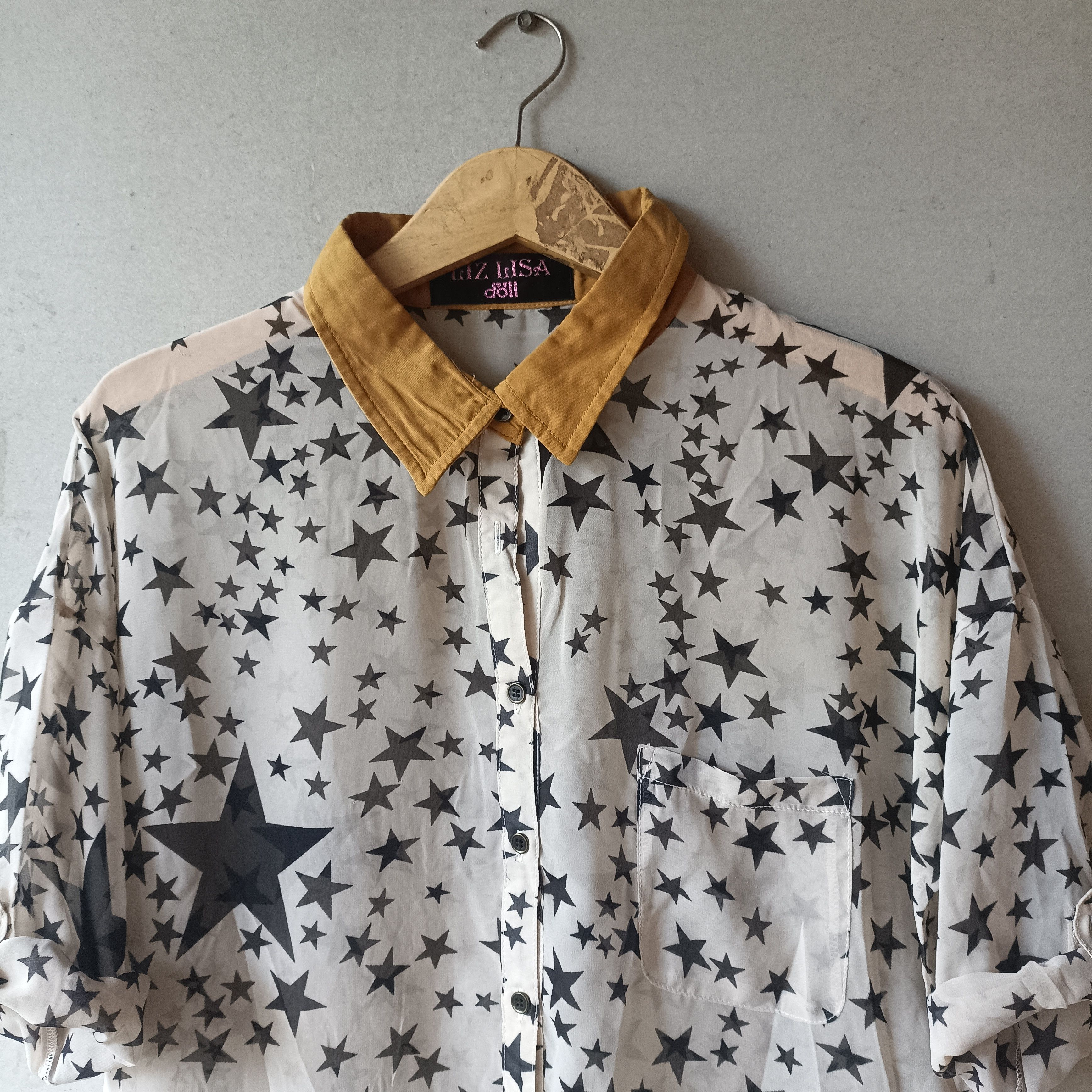 Hysteric Glamour 2000s Liz Lisa doll - Star All over Print Top Blouses Size M / US 6-8 / IT 42-44 - 2 Thumbnail