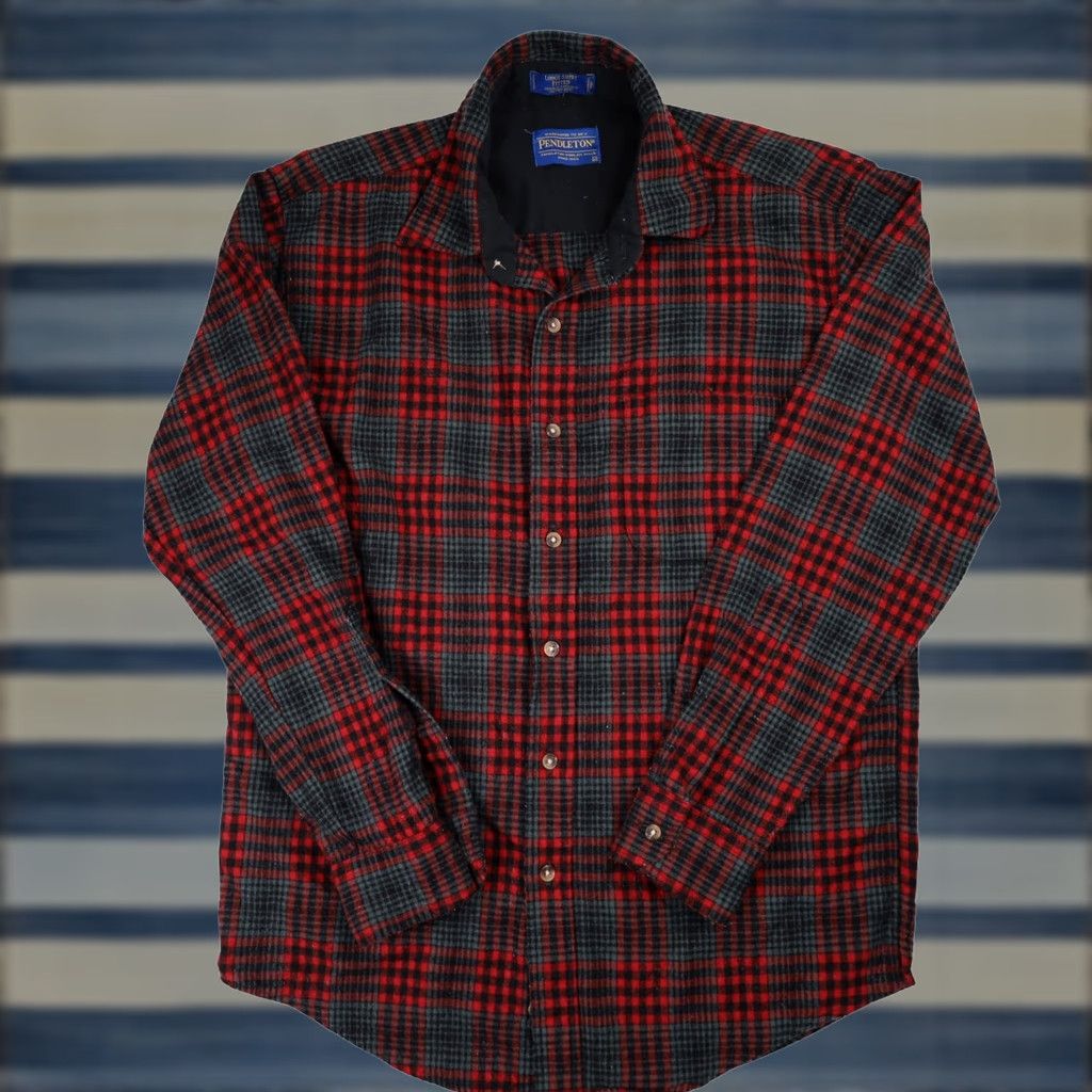 Pendleton Pendleton Mens M %100 Wool Lodge Shirt Multicolor Button-Up Long Sleeve Regular Adult Medium Mens Size US M / EU 48-50 / 2 - 1 Thumbnail