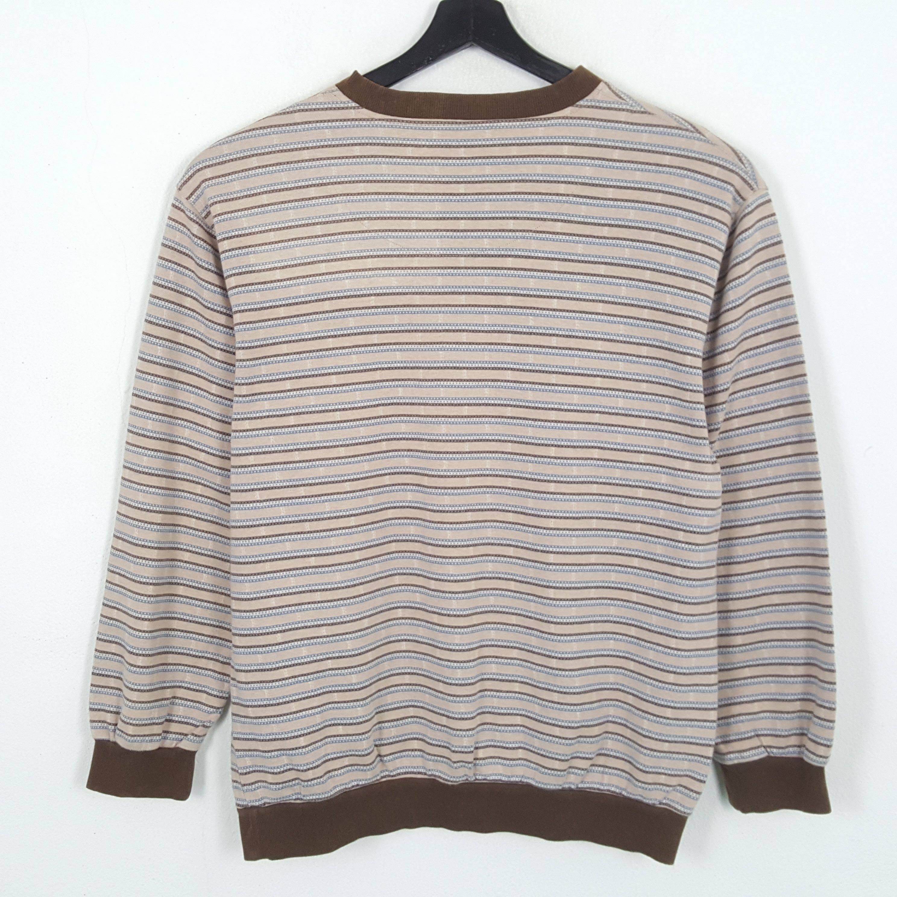 Balmain × Vintage BALMAIN PARIS Fashion Style Stripes Design Sweatshirt Size US M / EU 48-50 / 2 - 3 Thumbnail