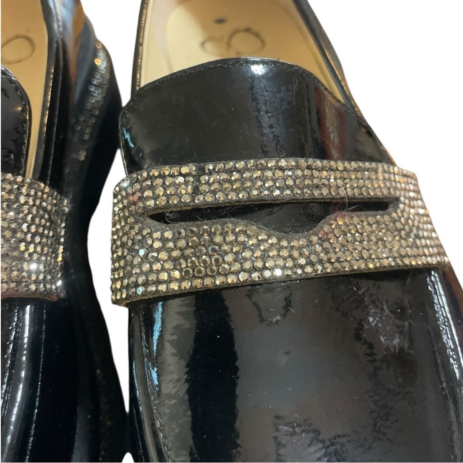 Jessica Simpson Jessica Simpson Everlynn Penny Lug Sole Gemstone Loafer Size US 8 / IT 38 - 5 Thumbnail