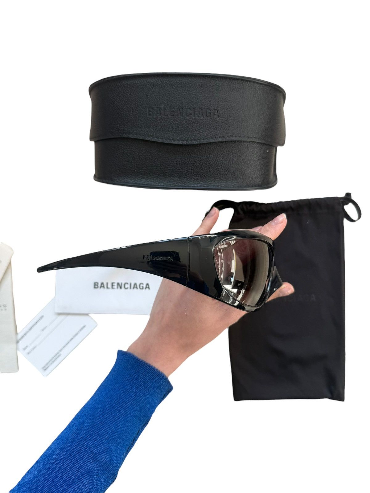 Balenciaga Balenciaga skin cat-eye sunglasses Size ONE SIZE - 3 Thumbnail